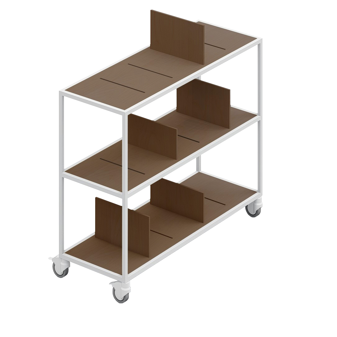 LOFT Decora: MOMI mobile shelf designed by Kolarz&Leśnodorska
