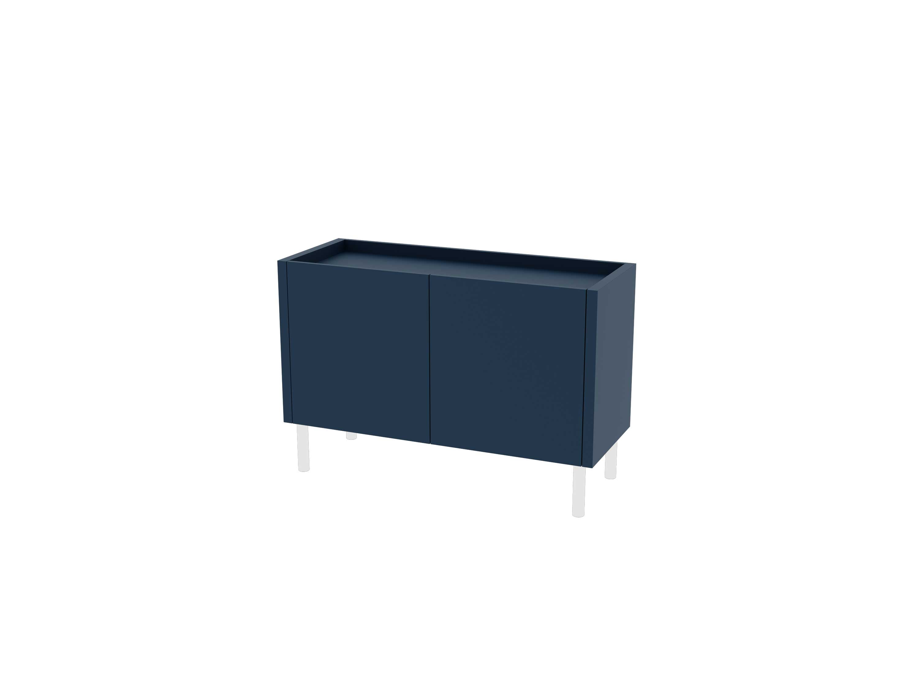 Loft Decora: chest of drawers, low cabinet with two kung doors designed by Pawlak & Stawarski