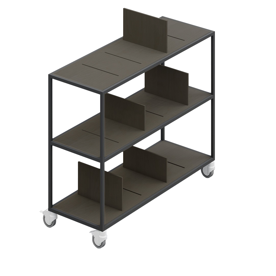 LOFT Decora: MOMI mobile shelf designed by Kolarz&Leśnodorska