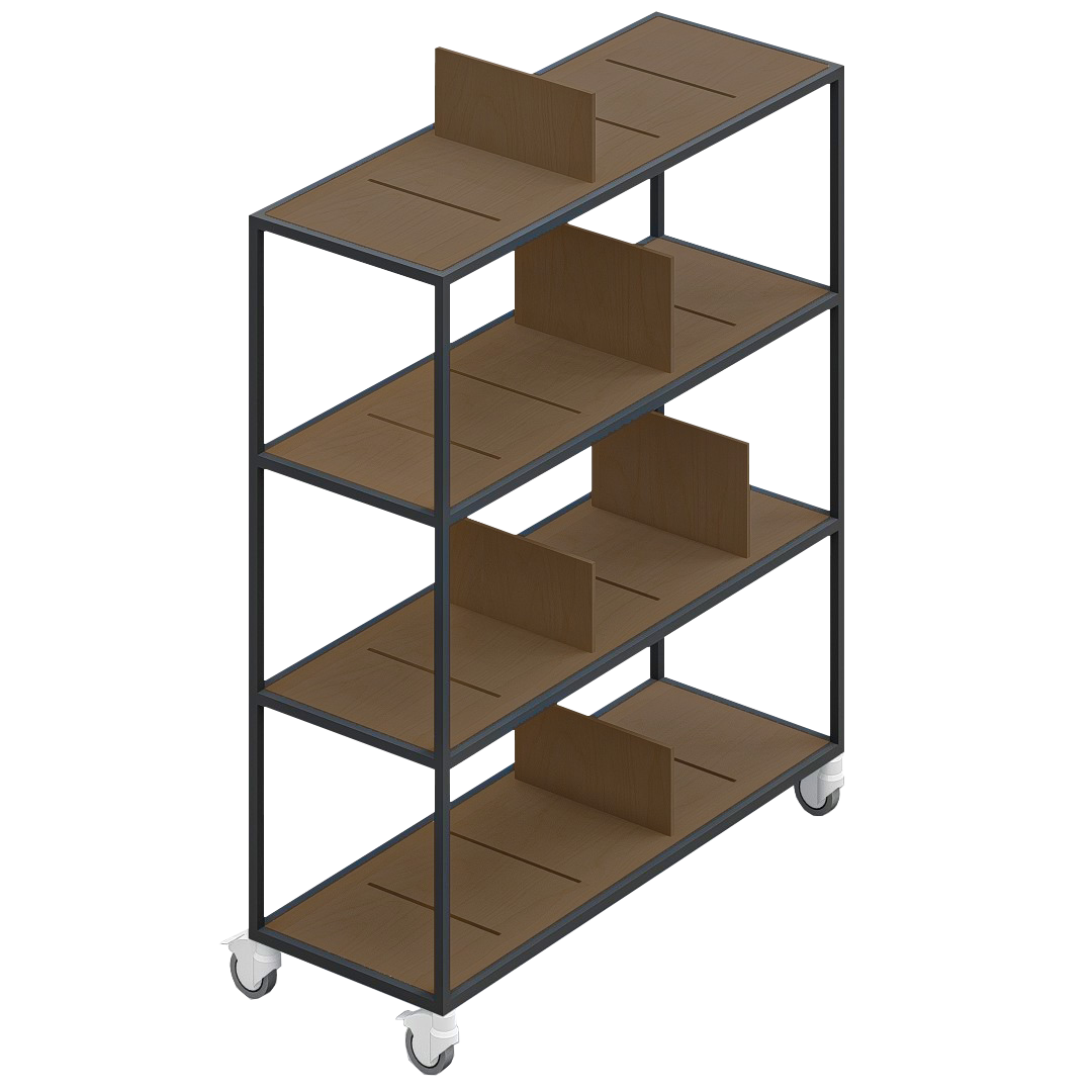 LOFT Decora: MOMI mobile shelf designed by Kolarz&Leśnodorska
