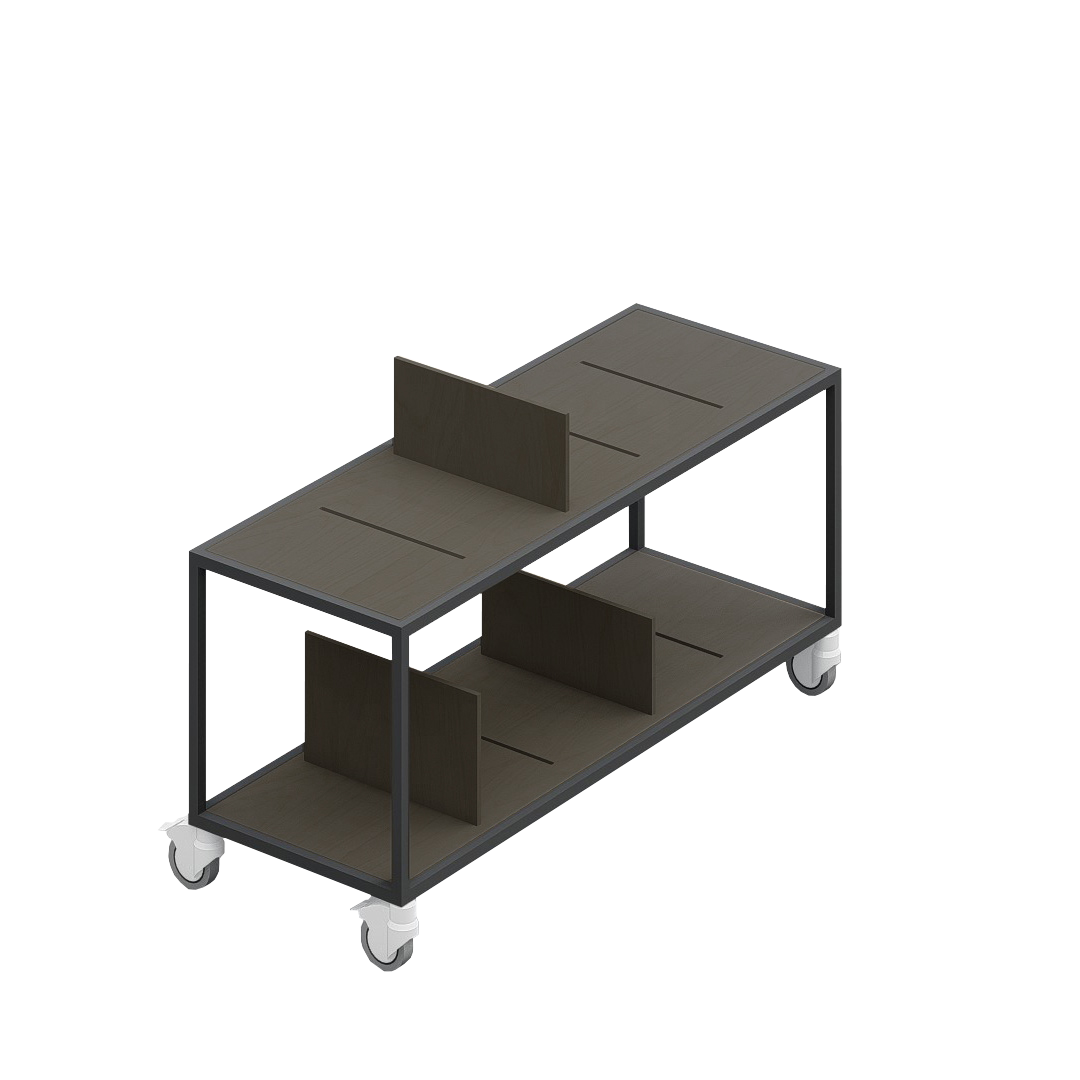LOFT Decora: MOMI mobile shelf designed by Kolarz&Leśnodorska