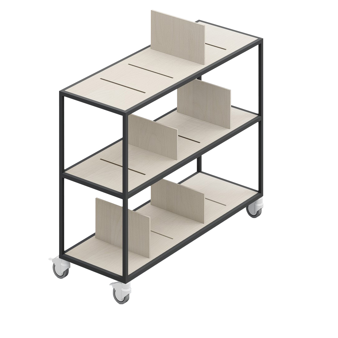 LOFT Decora: MOMI mobile shelf designed by Kolarz&Leśnodorska