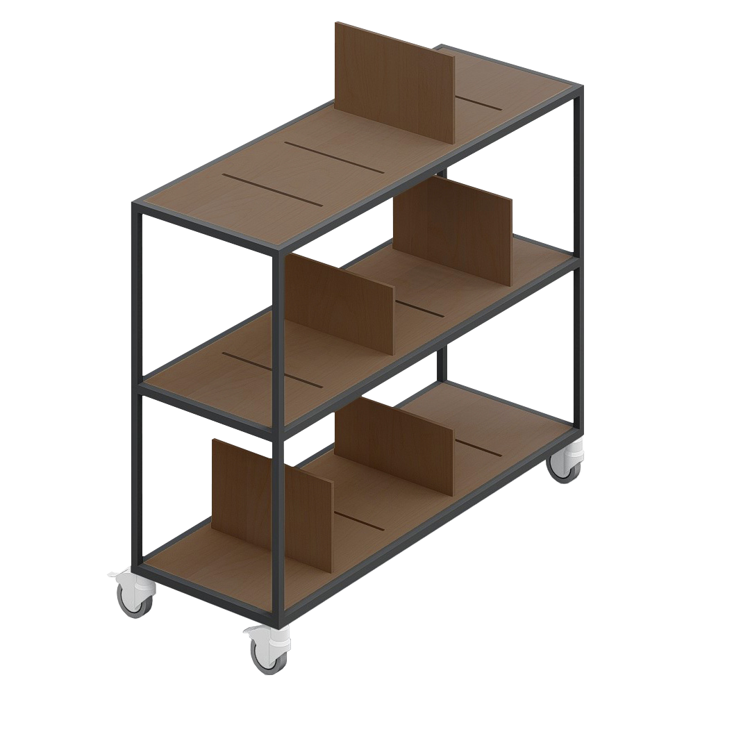 LOFT Decora: MOMI mobile shelf designed by Kolarz&Leśnodorska