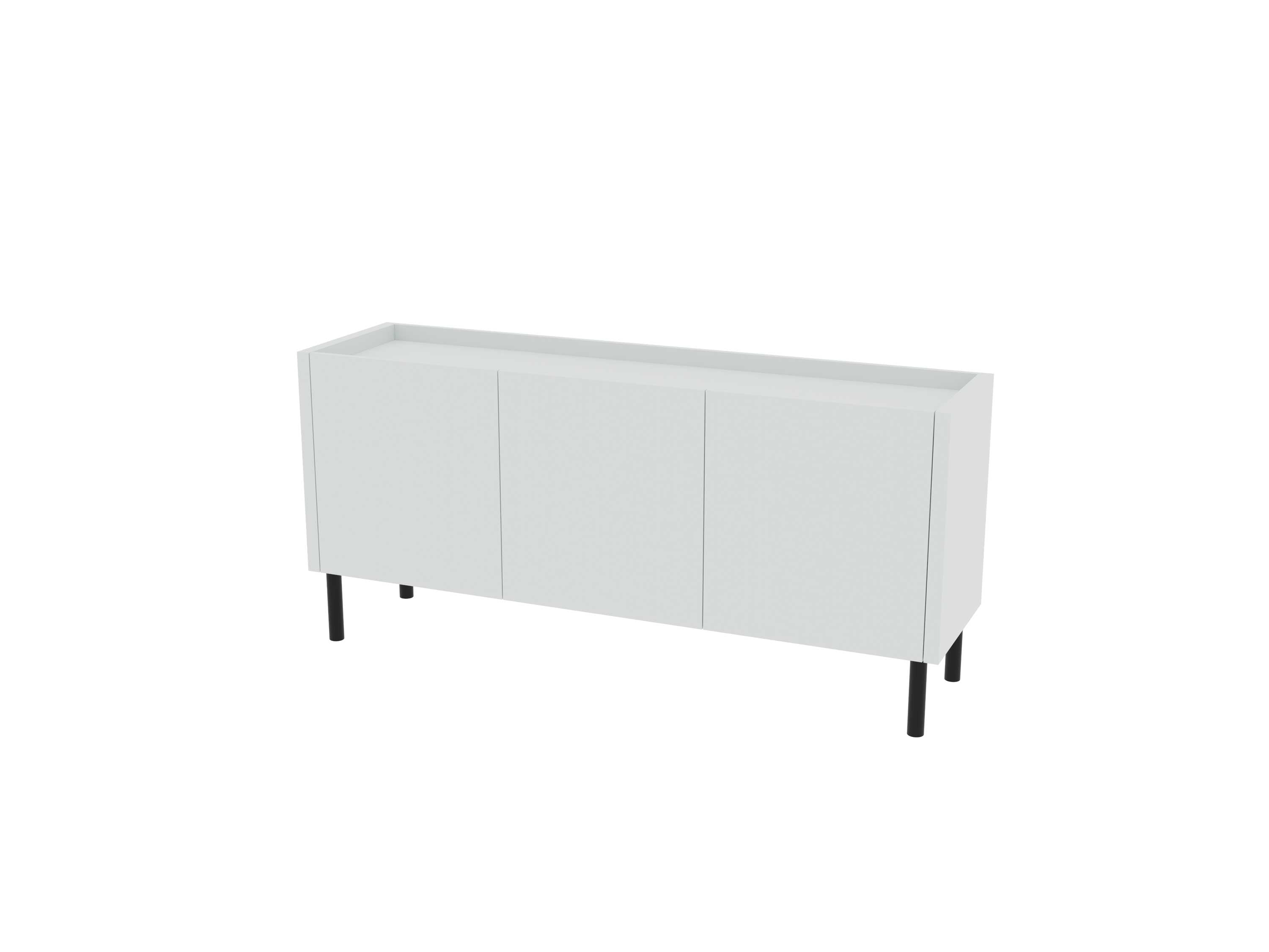 Loft Decora: low chest of drawers with kung doors