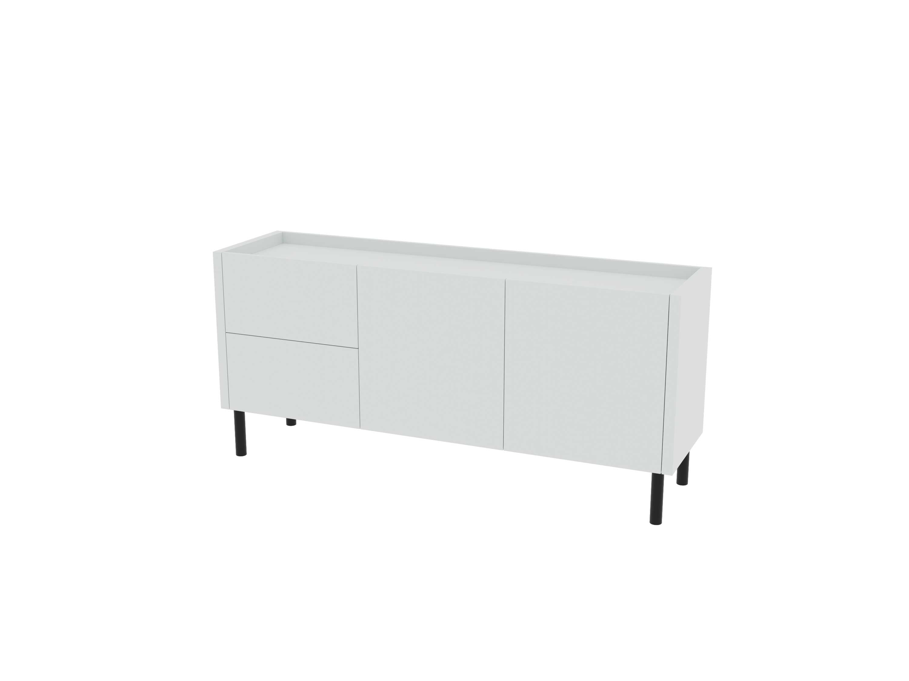 Loft Decora: low chest of drawers with kung drawers
