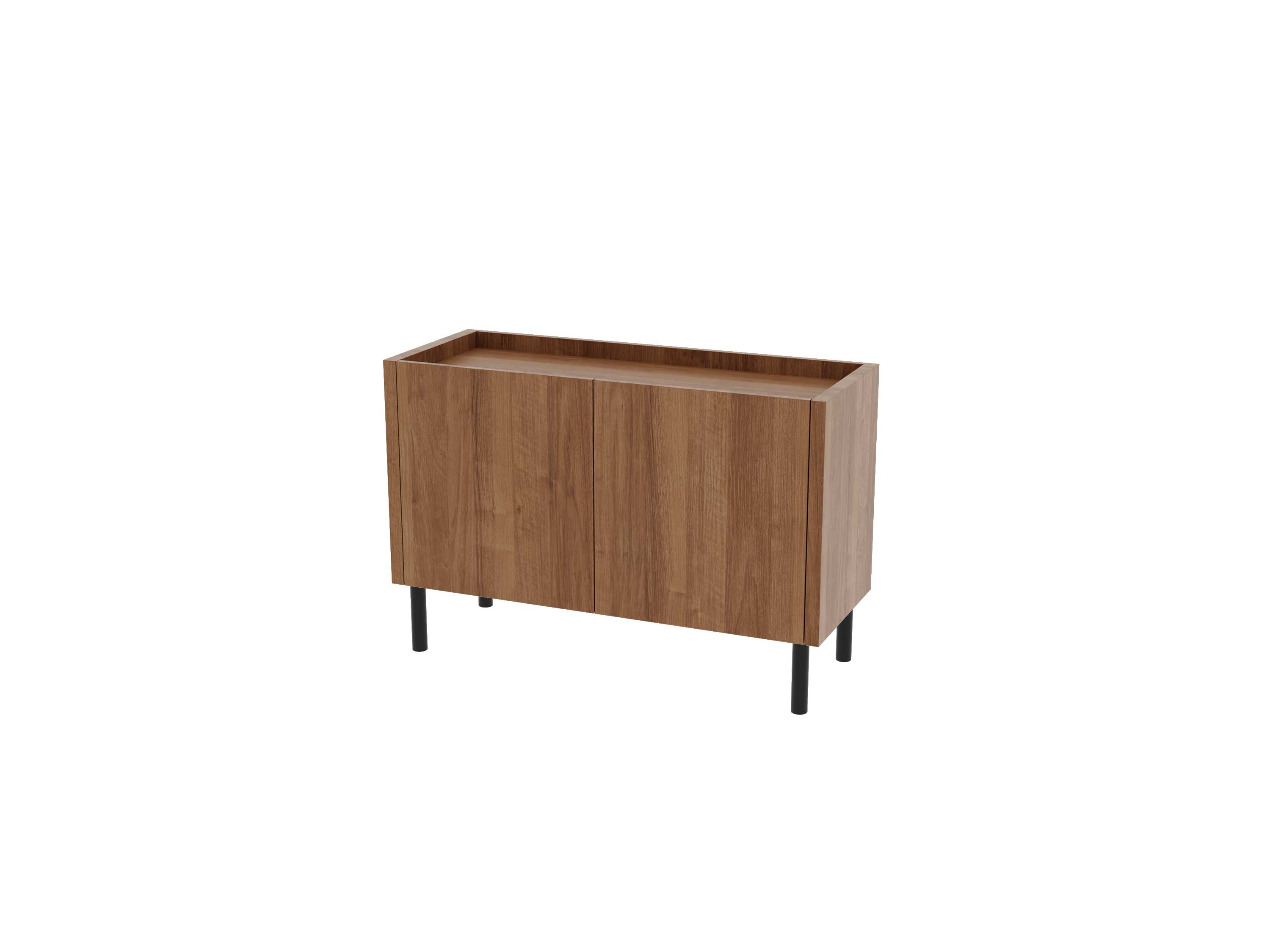 Loft Decora: chest of drawers, low cabinet with two kung doors designed by Pawlak & Stawarski
