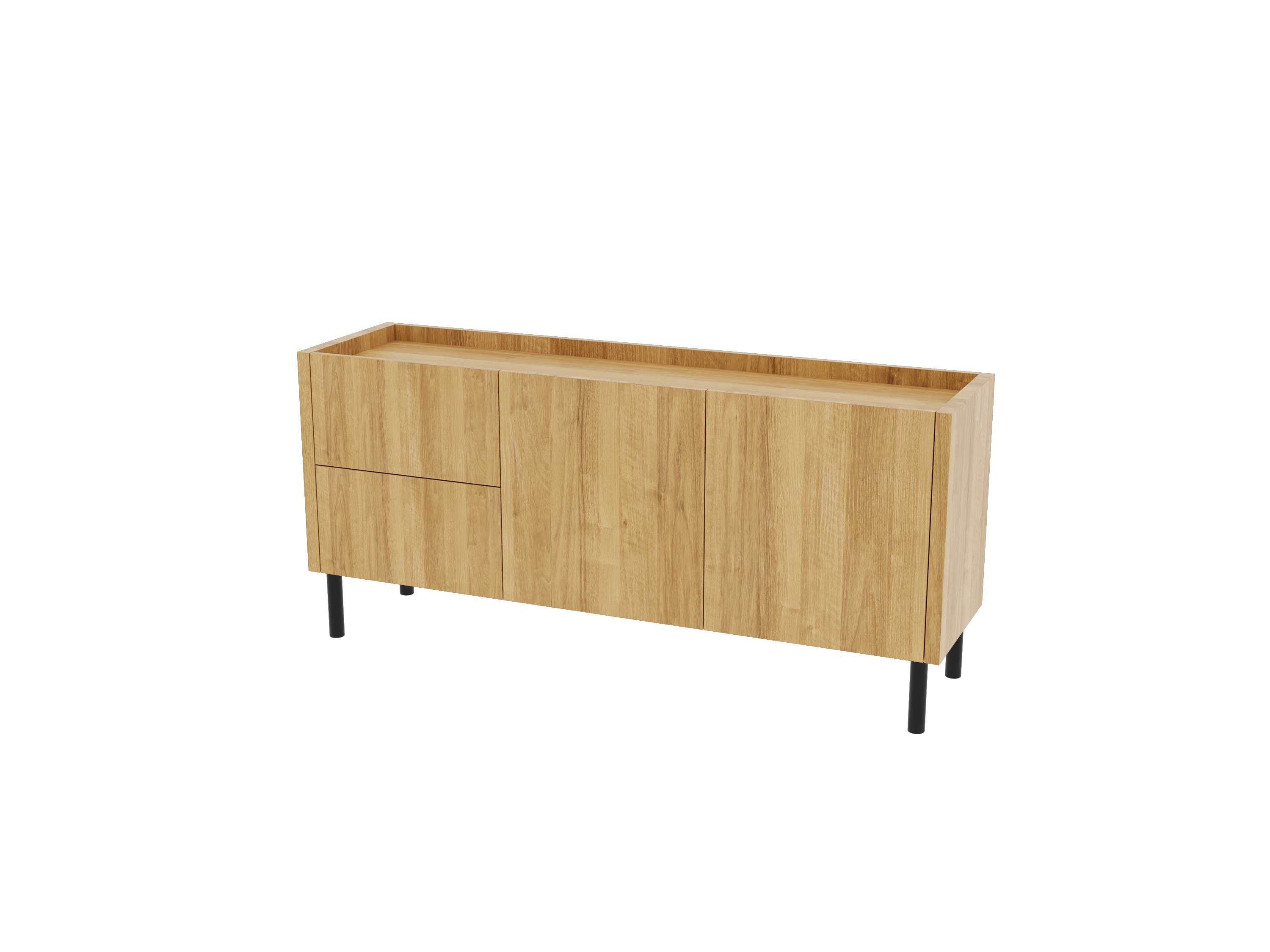 Loft Decora: low chest of drawers with kung drawers