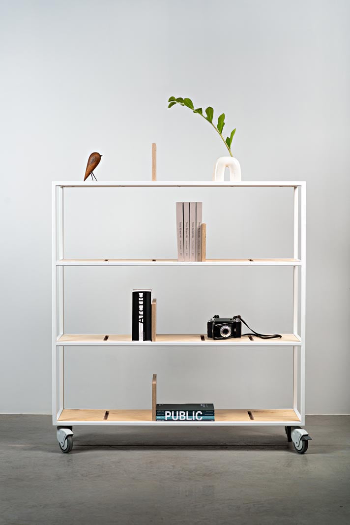 LOFT Decora: MOMI mobile shelf designed by Kolarz&Leśnodorska