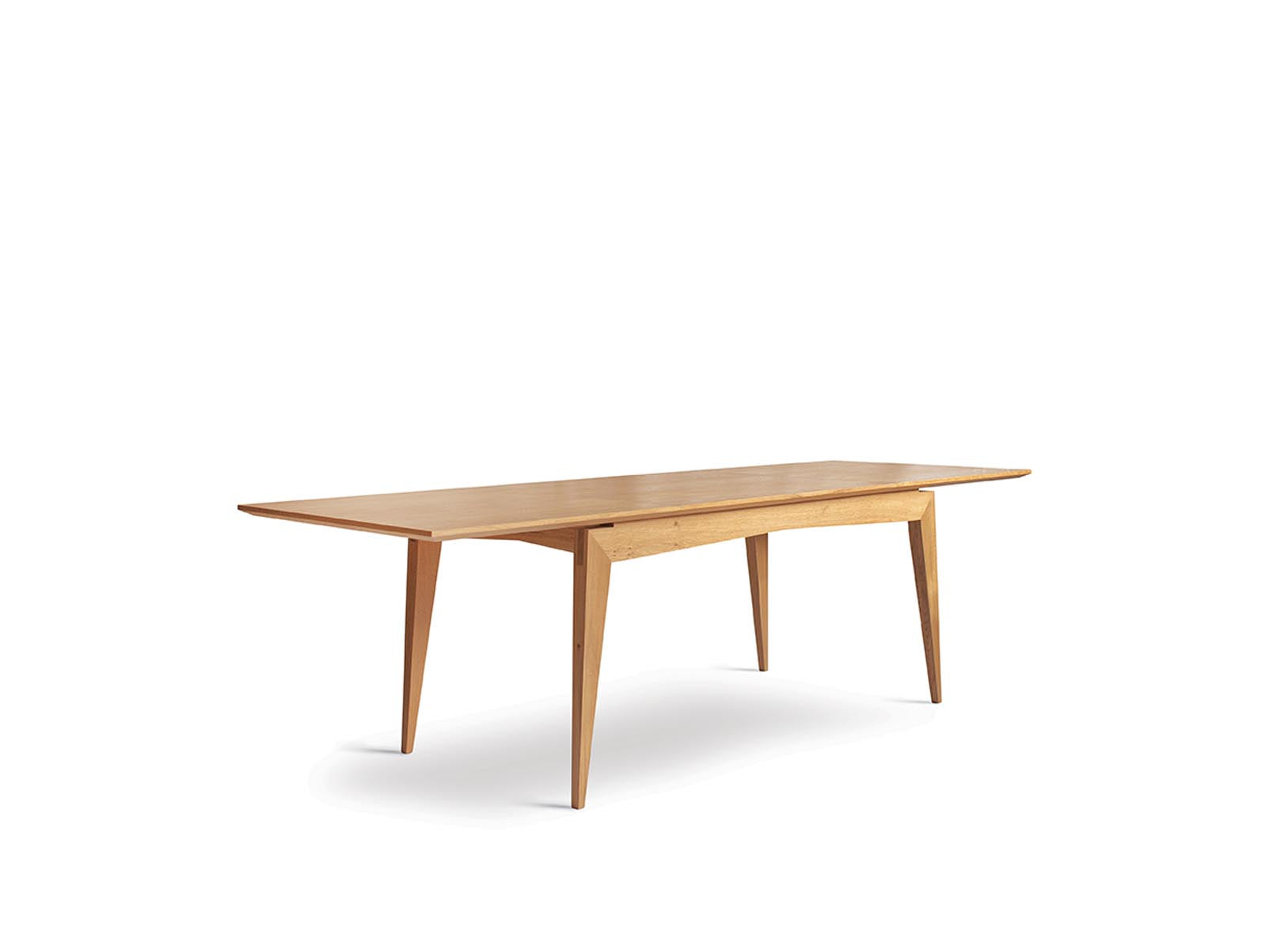 Wooden extendable table WIDEN x SWALLOW'S TAIL