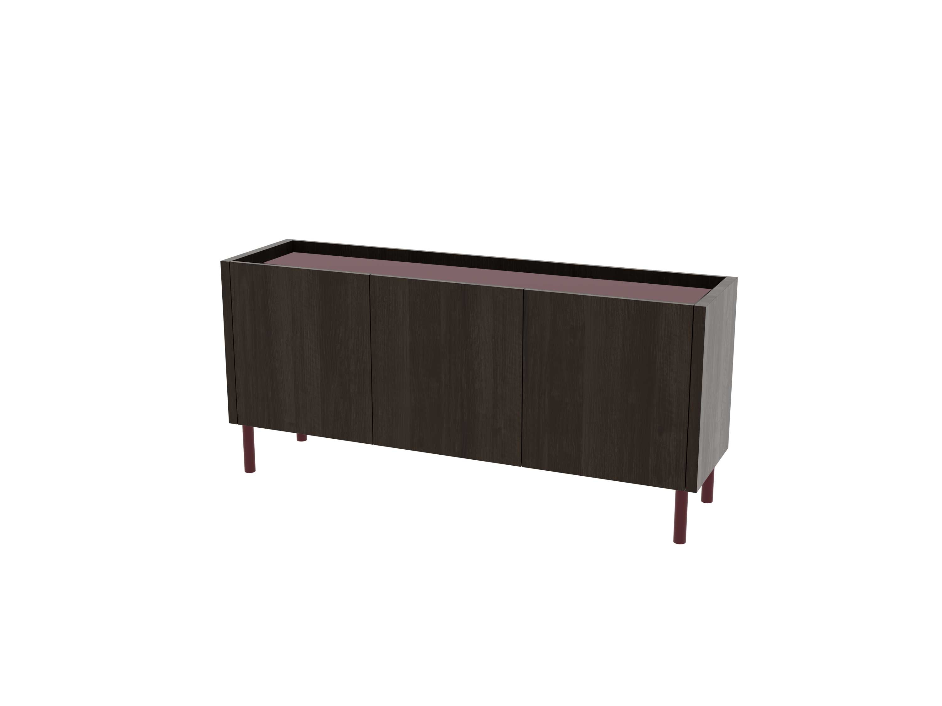Loft Decora: low chest of drawers with kung doors