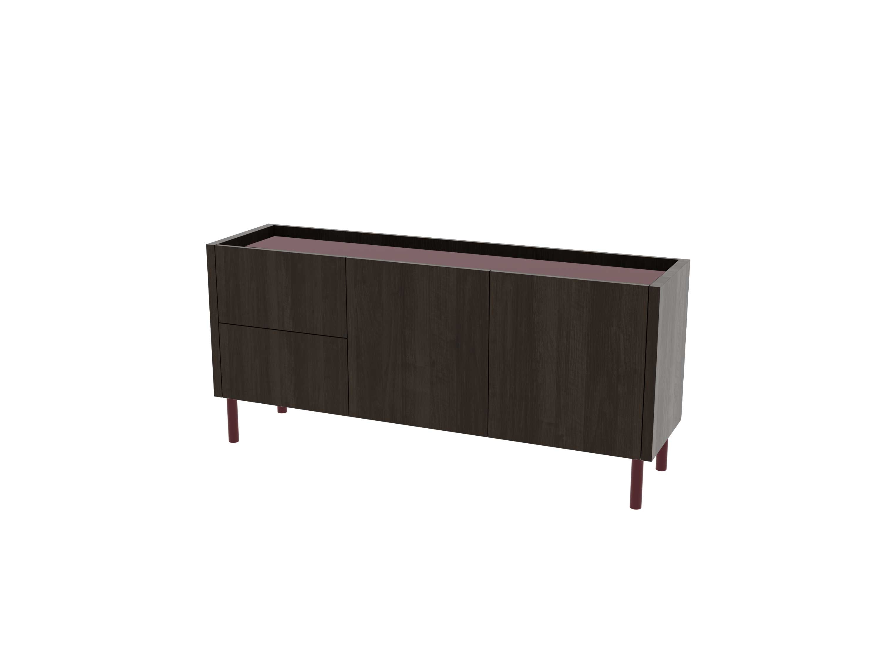 Loft Decora: low chest of drawers with kung drawers
