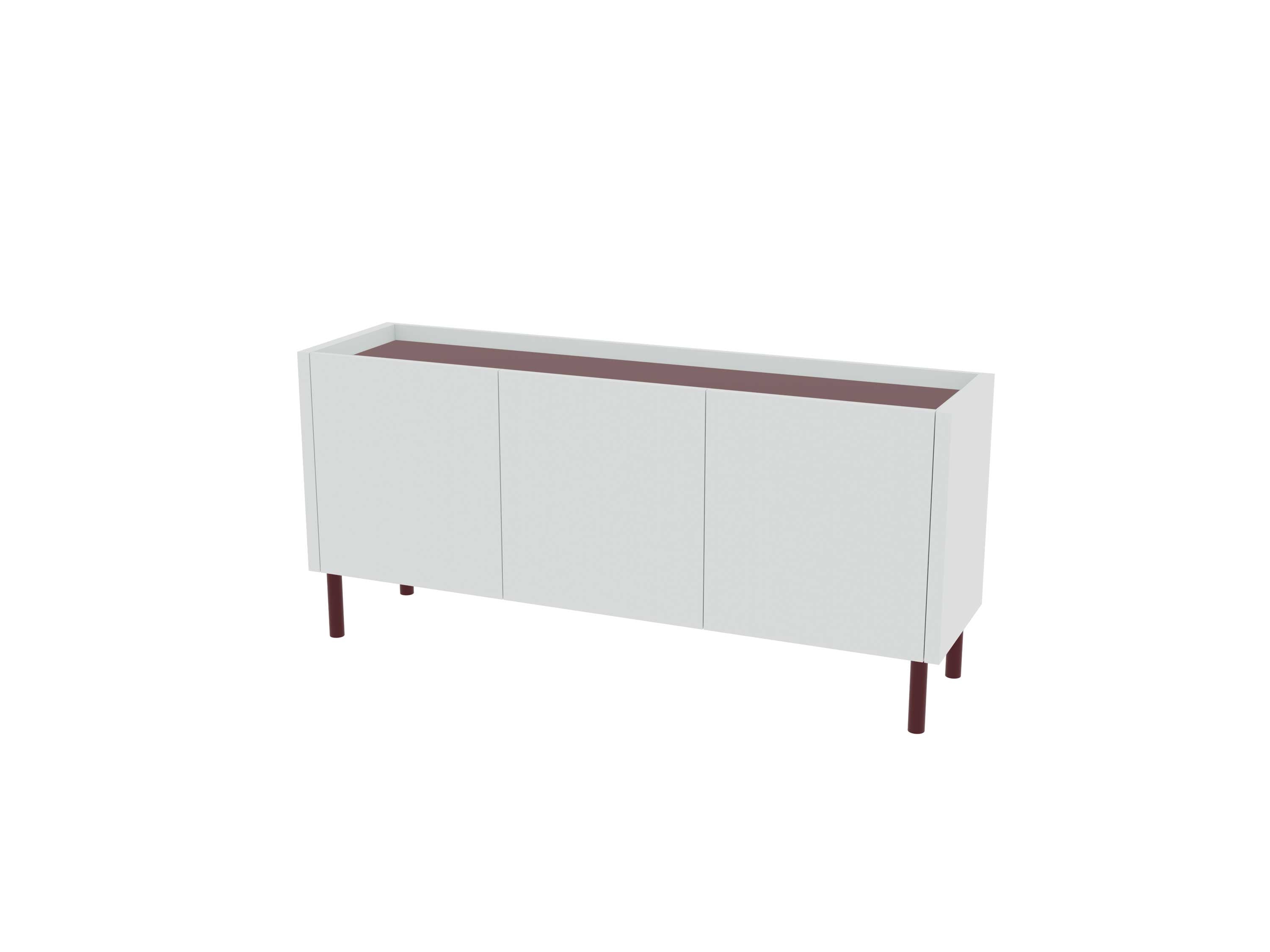 Loft Decora: low chest of drawers with kung doors