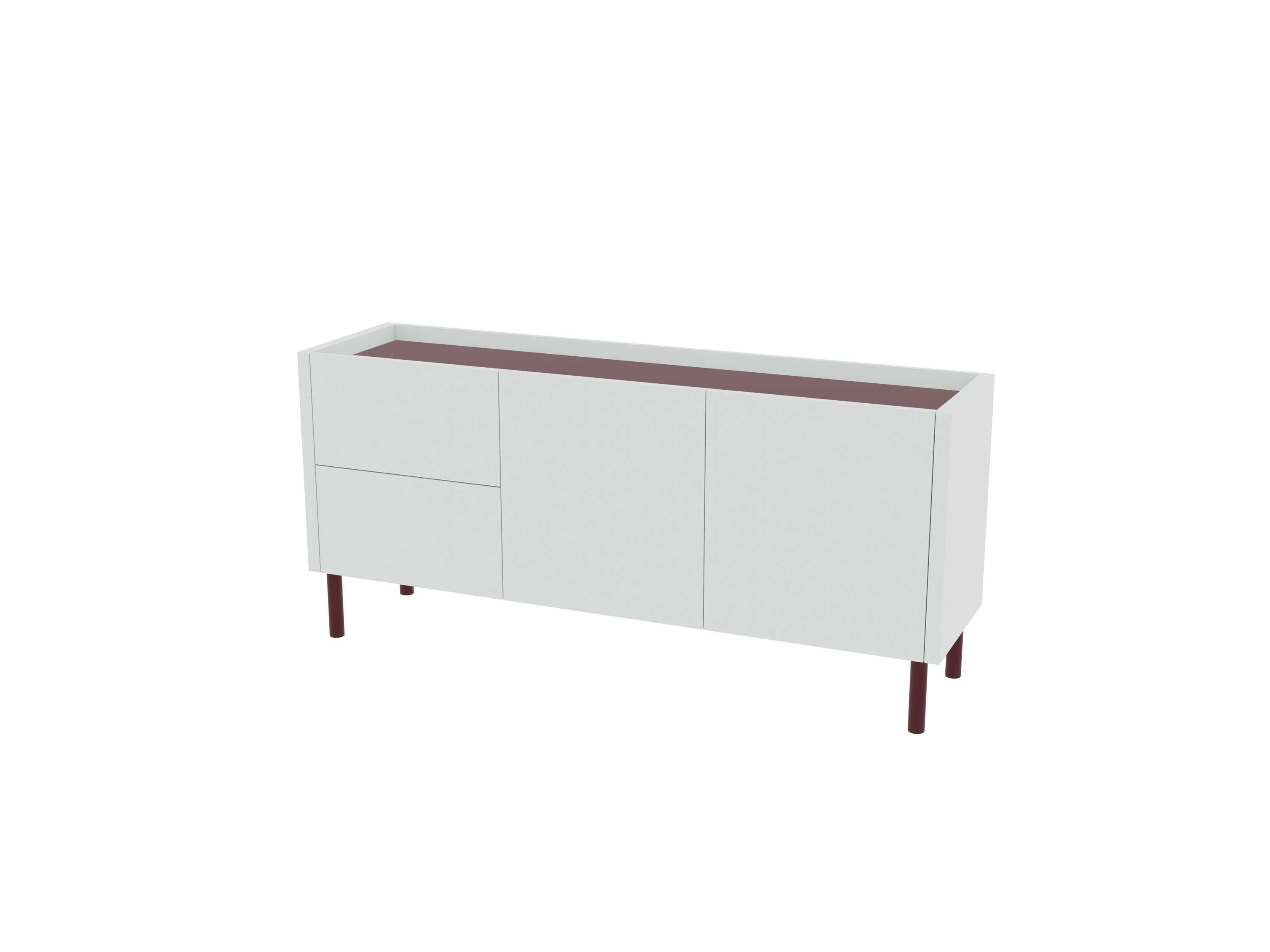 Loft Decora: low chest of drawers with kung drawers