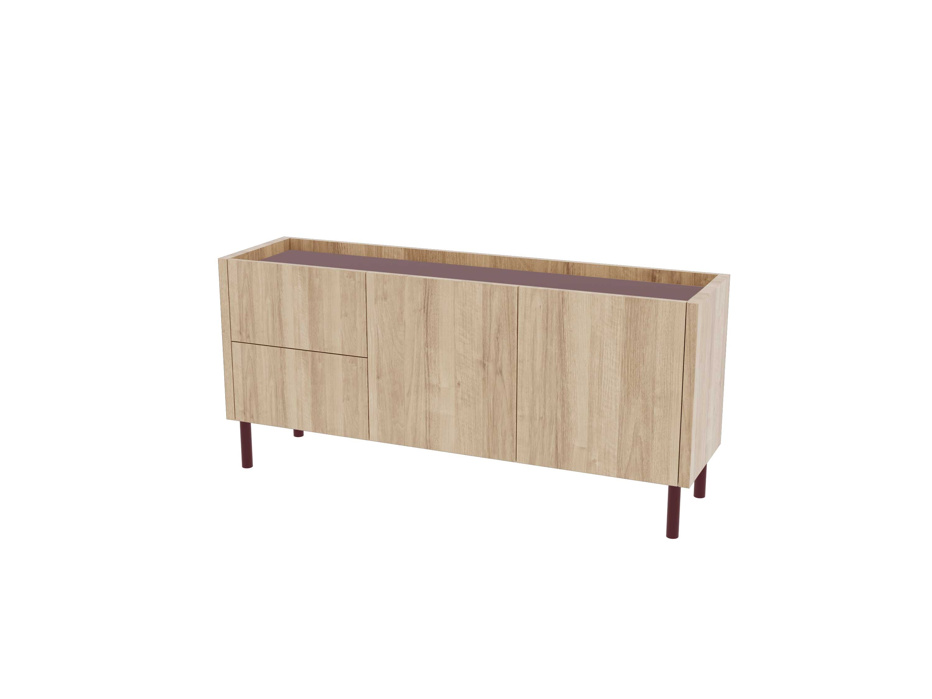 Loft Decora: low chest of drawers with kung drawers