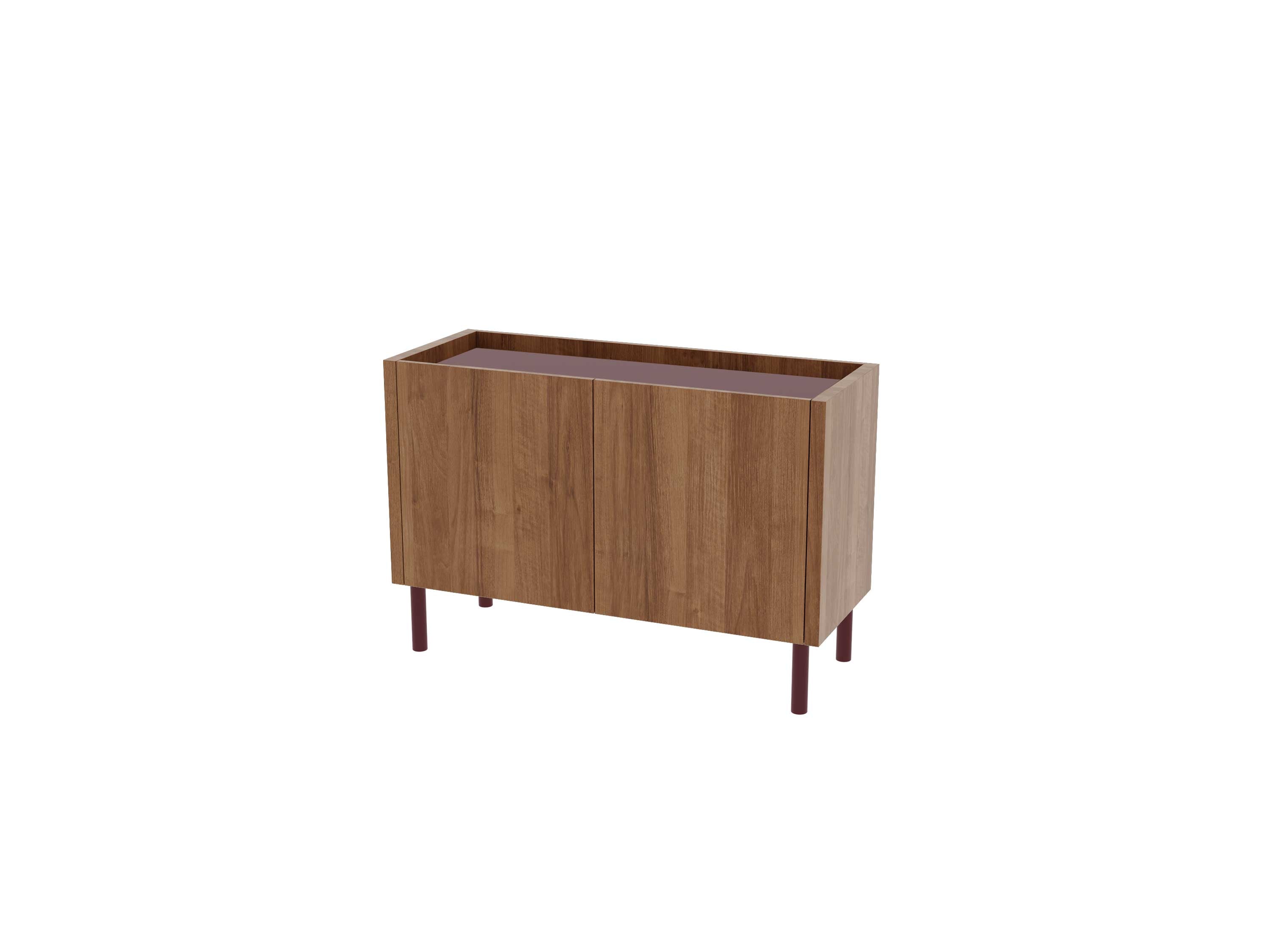 Loft Decora: chest of drawers, low cabinet with two kung doors designed by Pawlak & Stawarski