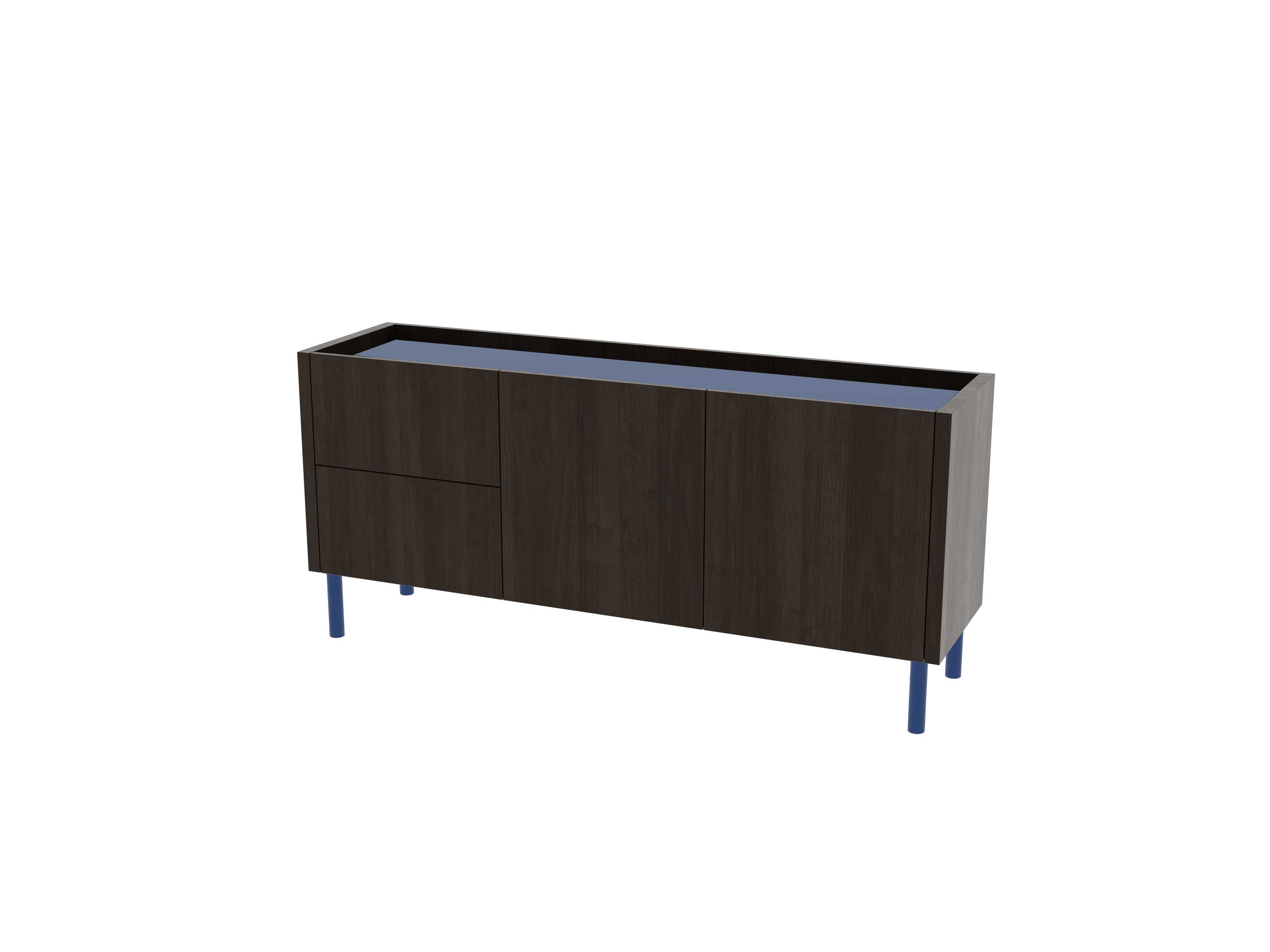 Loft Decora: low chest of drawers with kung drawers