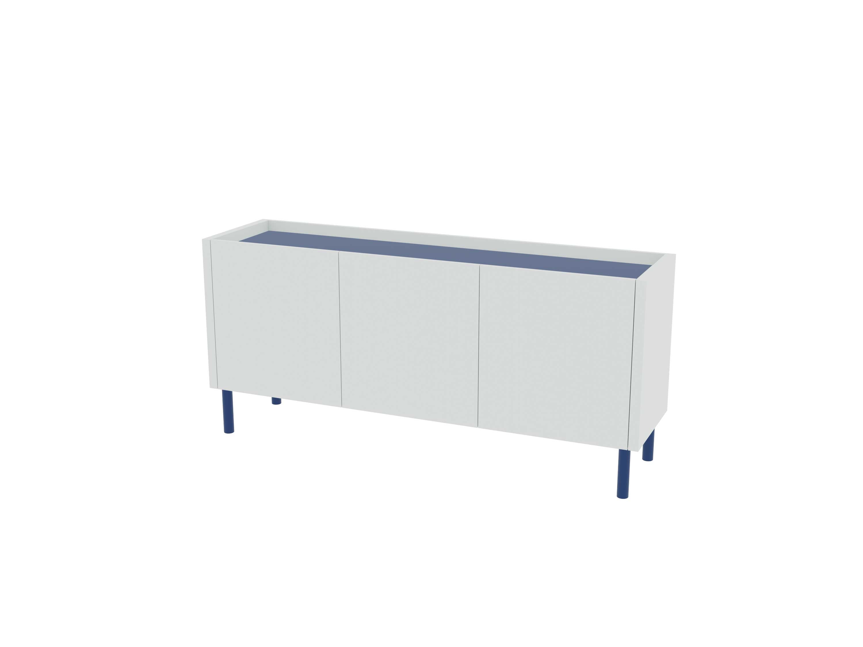 Loft Decora: low chest of drawers with kung doors