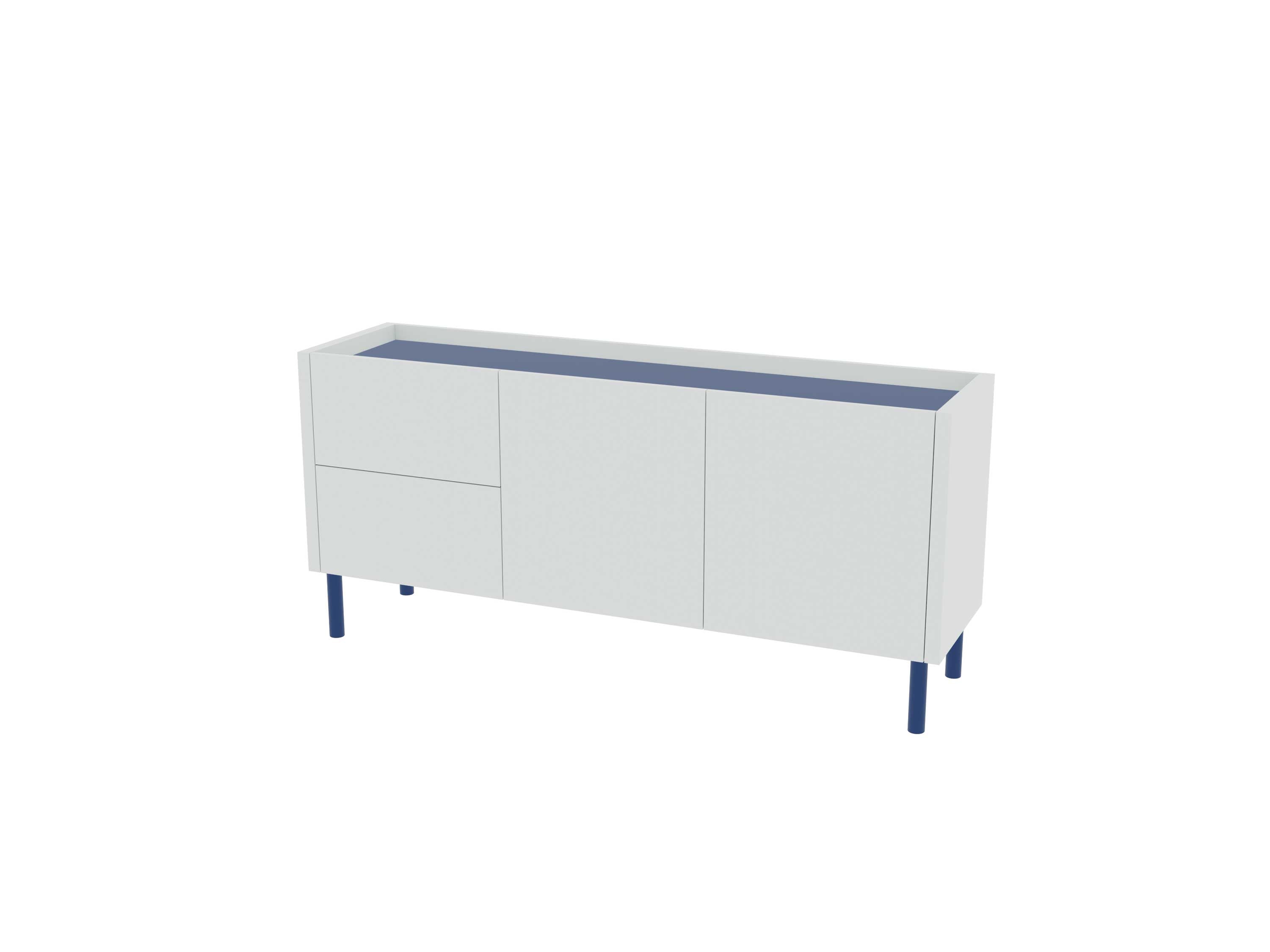 Loft Decora: low chest of drawers with kung drawers