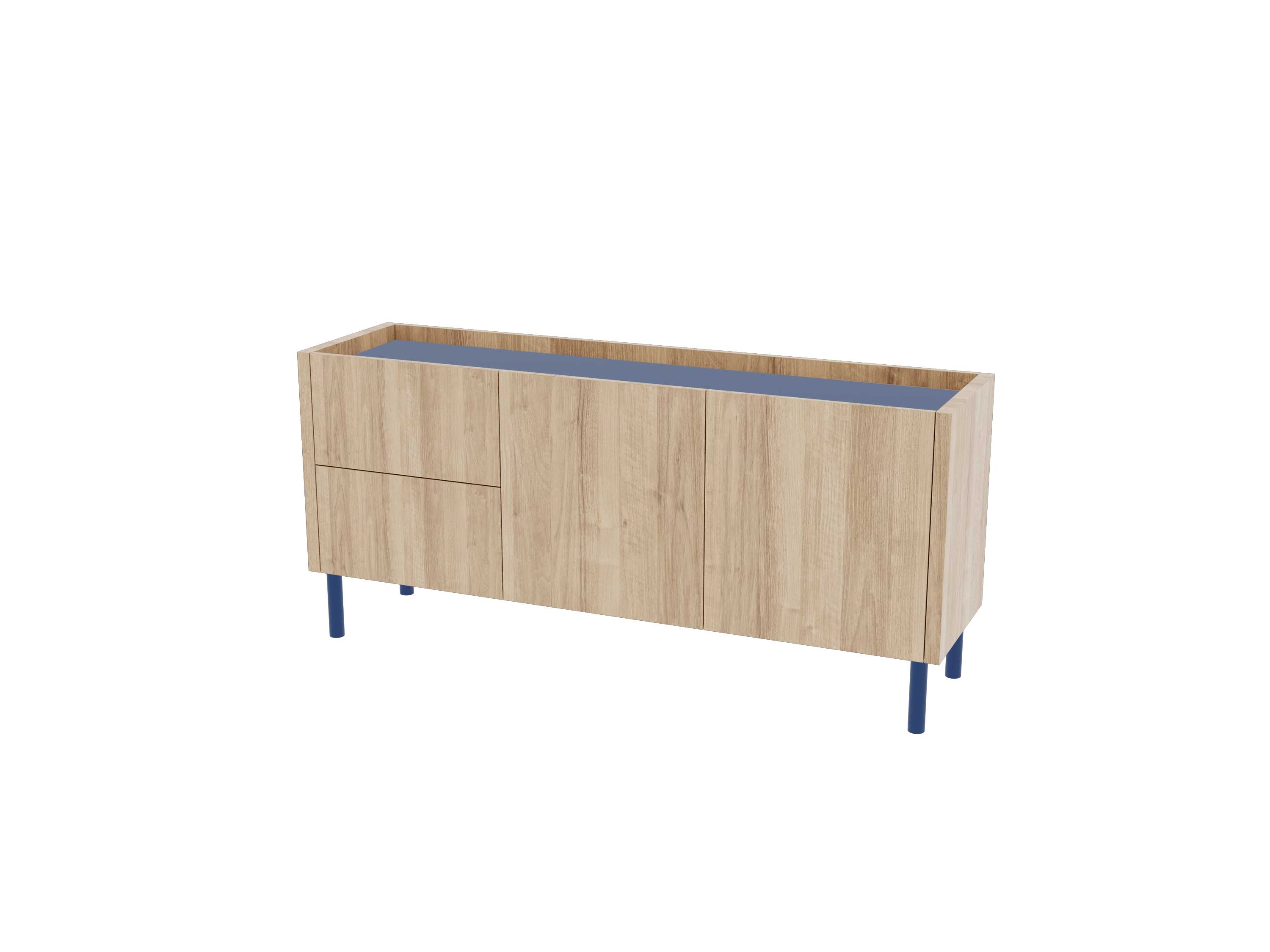 Loft Decora: low chest of drawers with kung drawers
