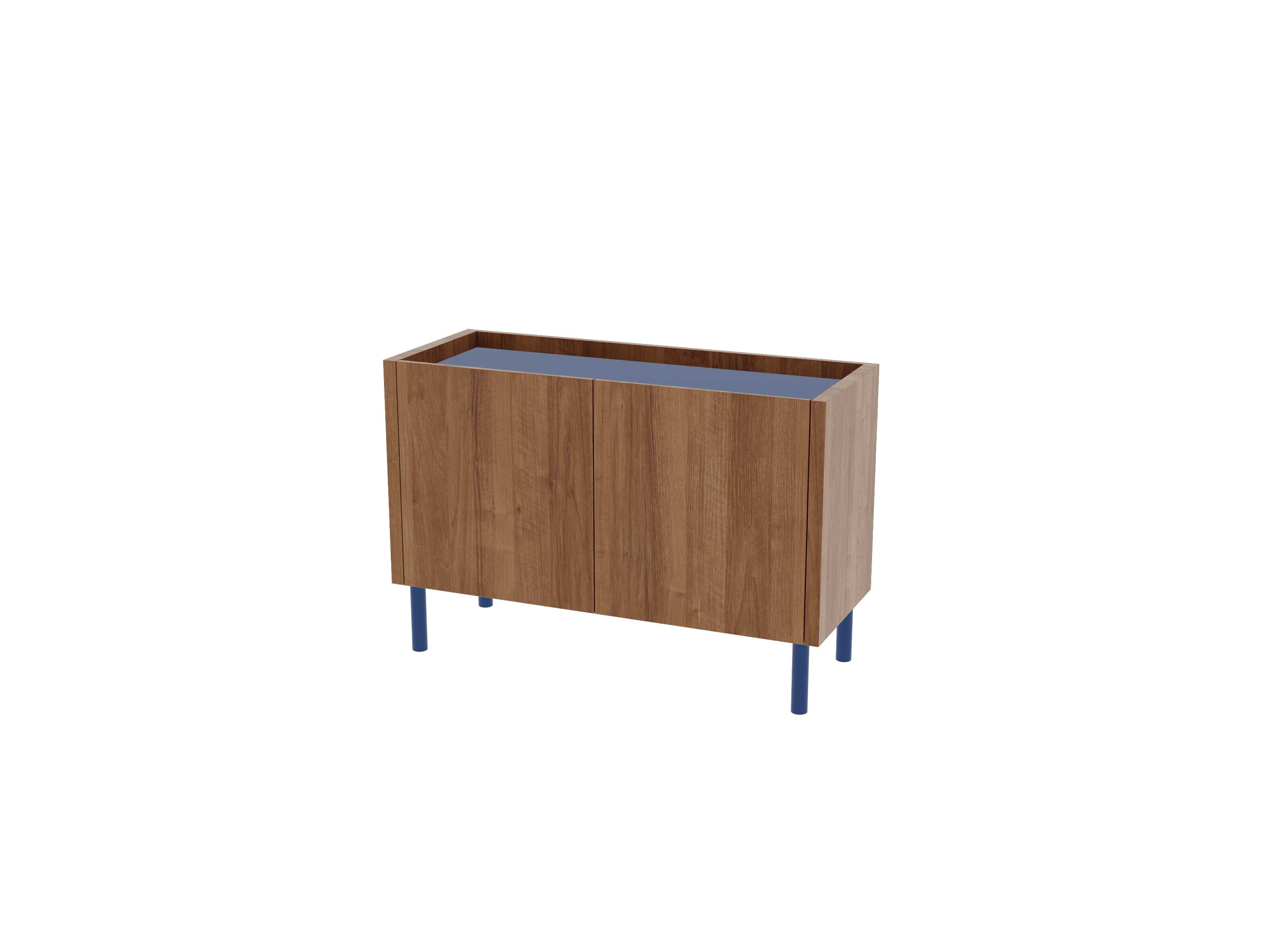 Loft Decora: chest of drawers, low cabinet with two kung doors designed by Pawlak & Stawarski