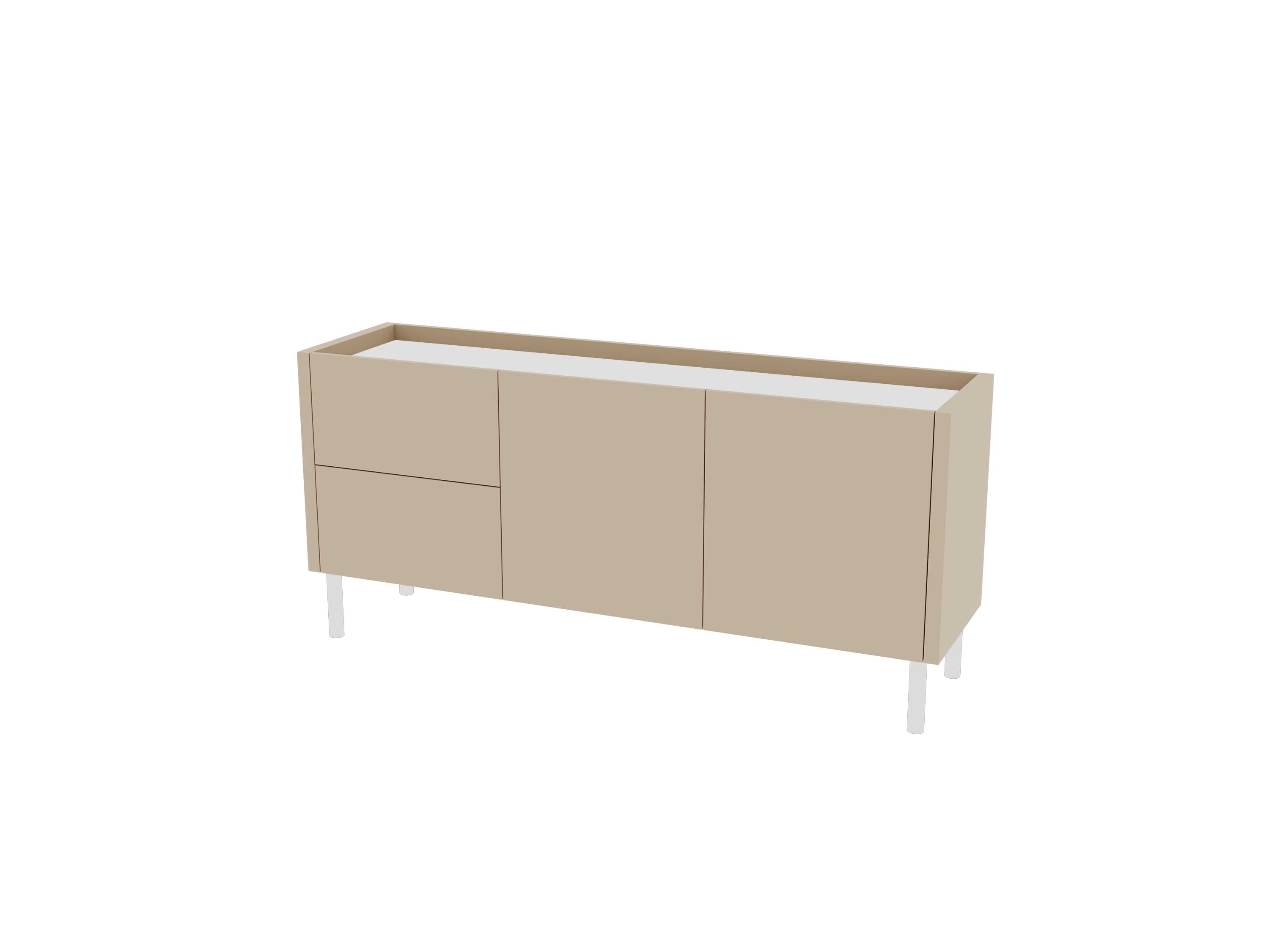 Loft Decora: low chest of drawers with kung drawers