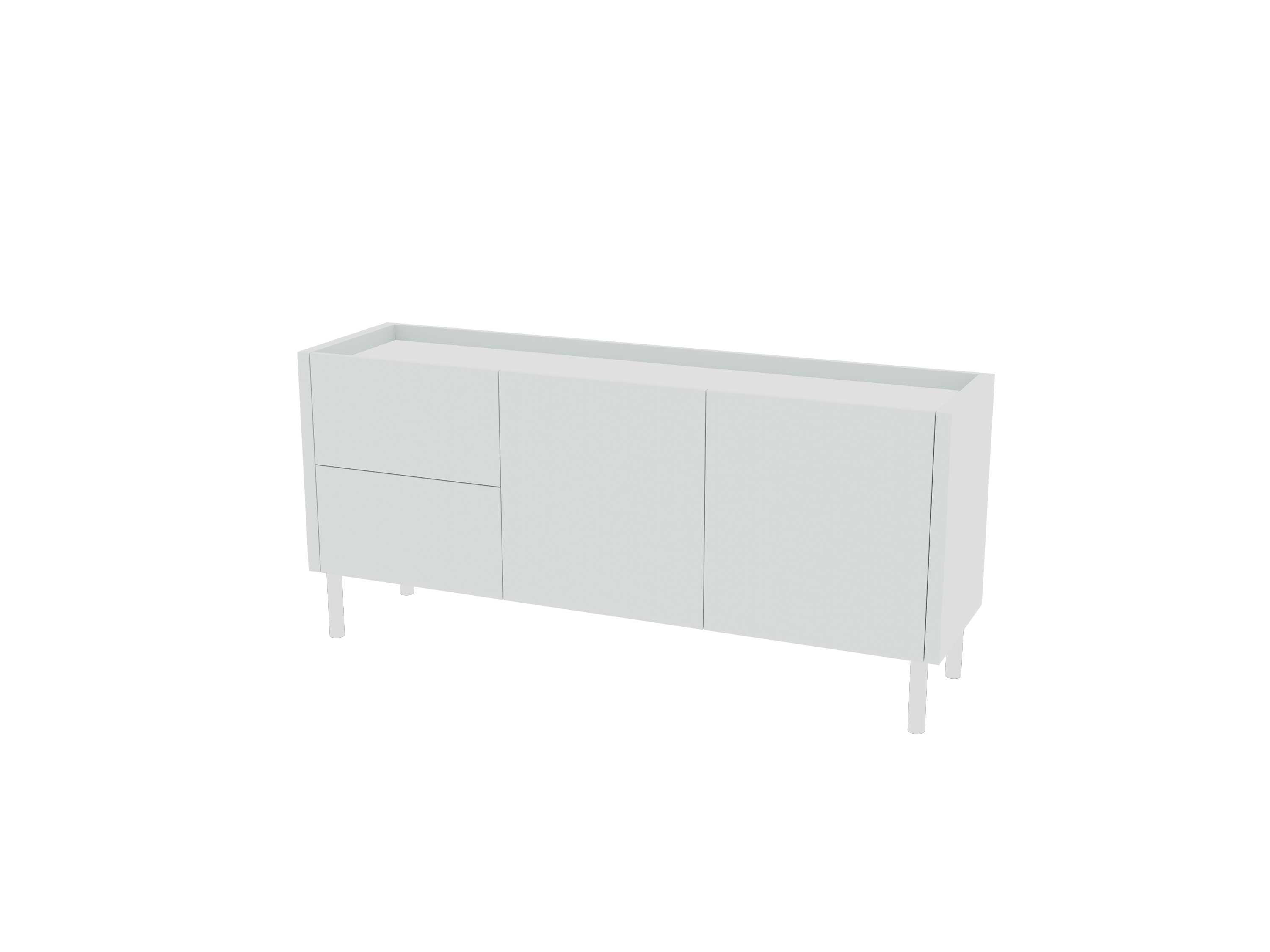 Loft Decora: low chest of drawers with kung drawers