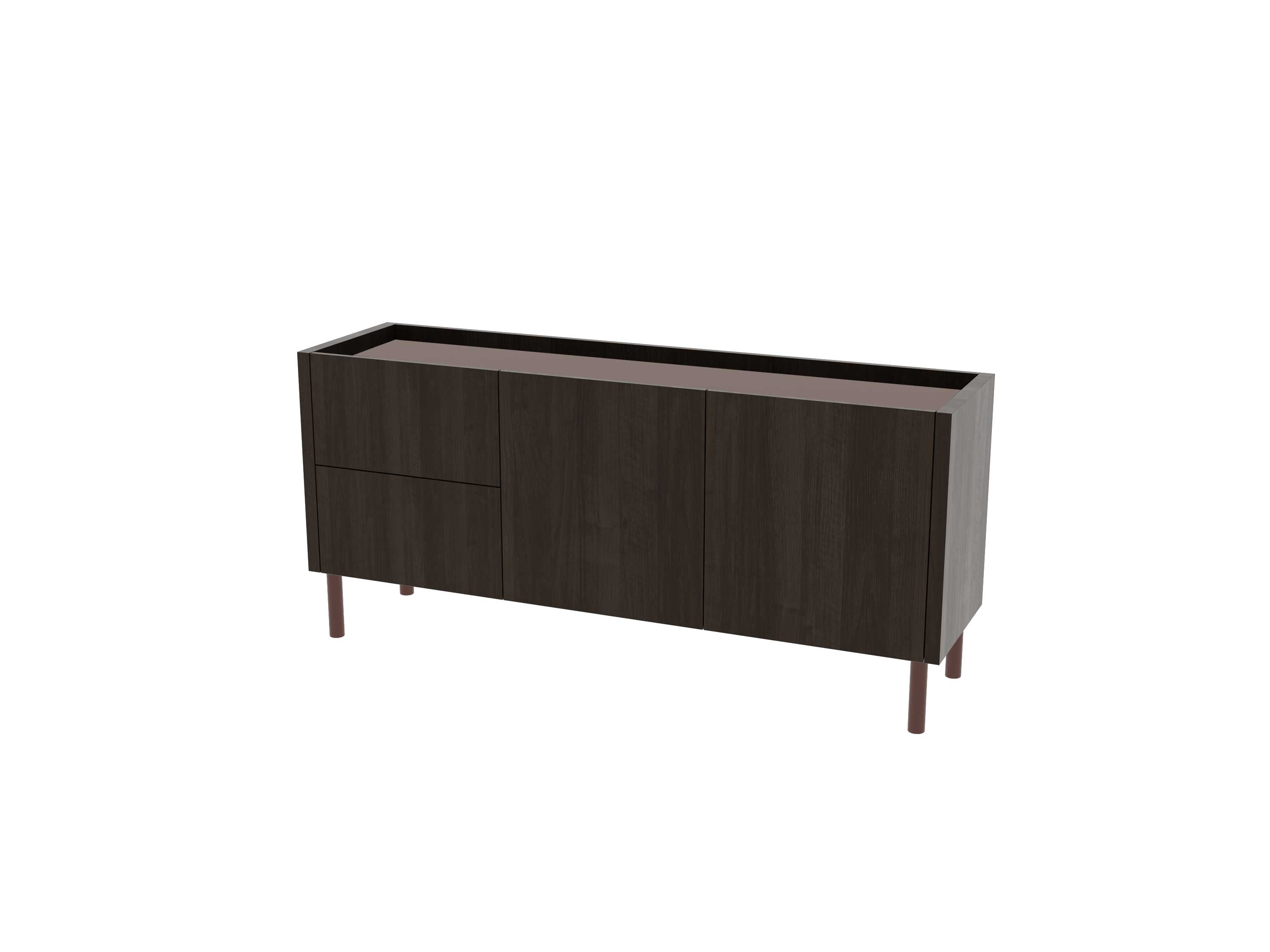 Loft Decora: low chest of drawers with kung drawers