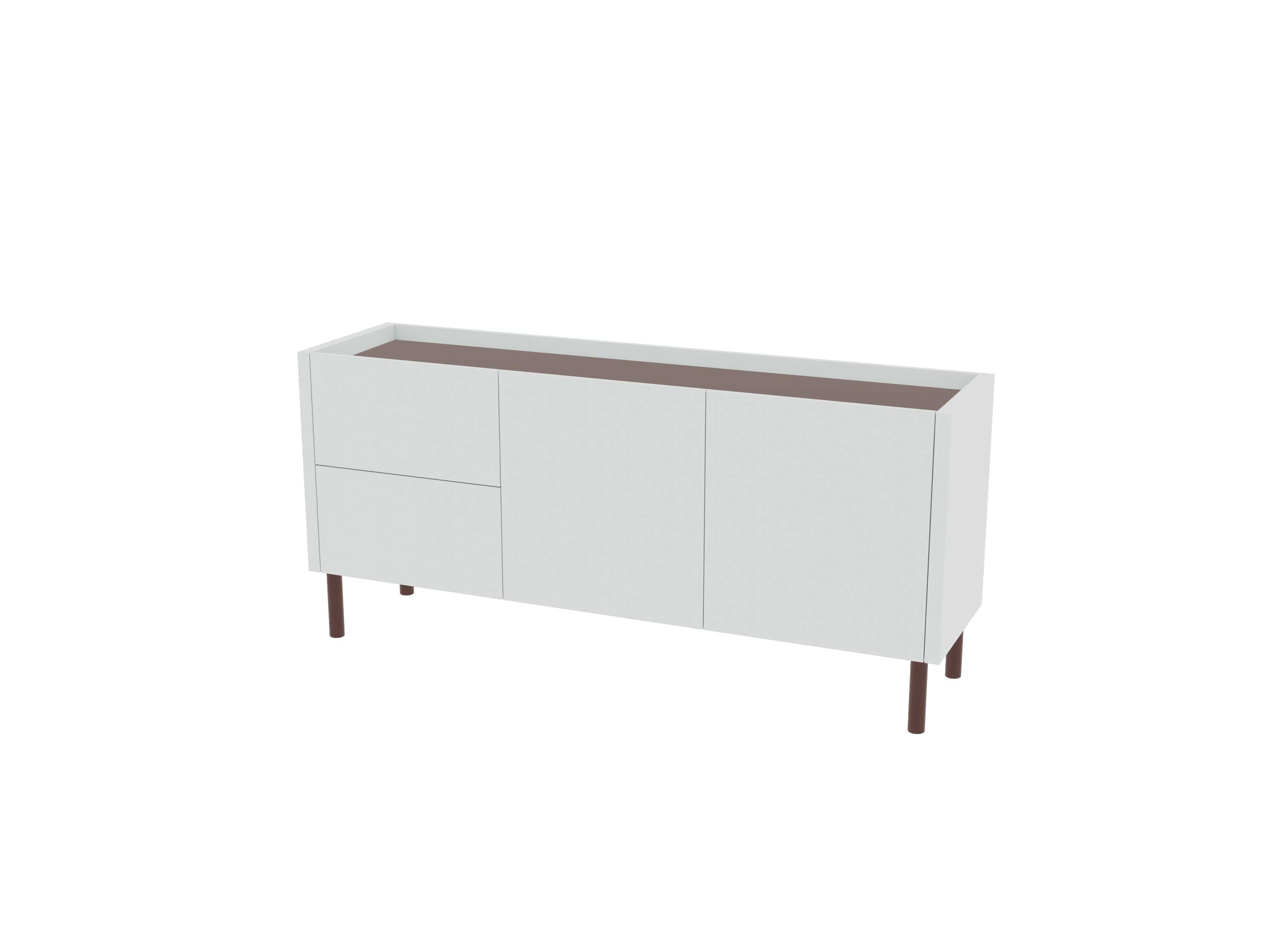 Loft Decora: low chest of drawers with kung drawers