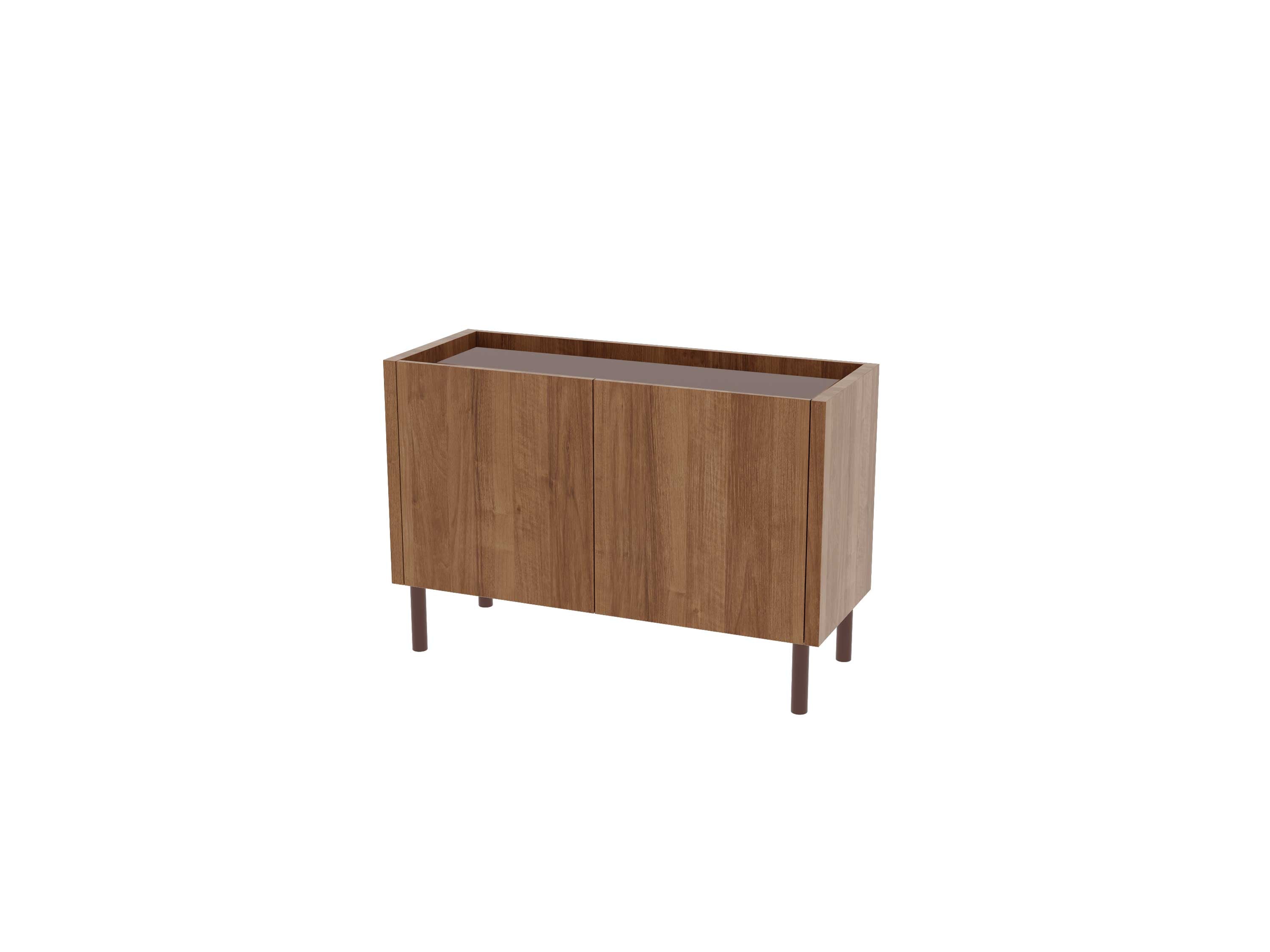 Loft Decora: chest of drawers, low cabinet with two kung doors designed by Pawlak & Stawarski