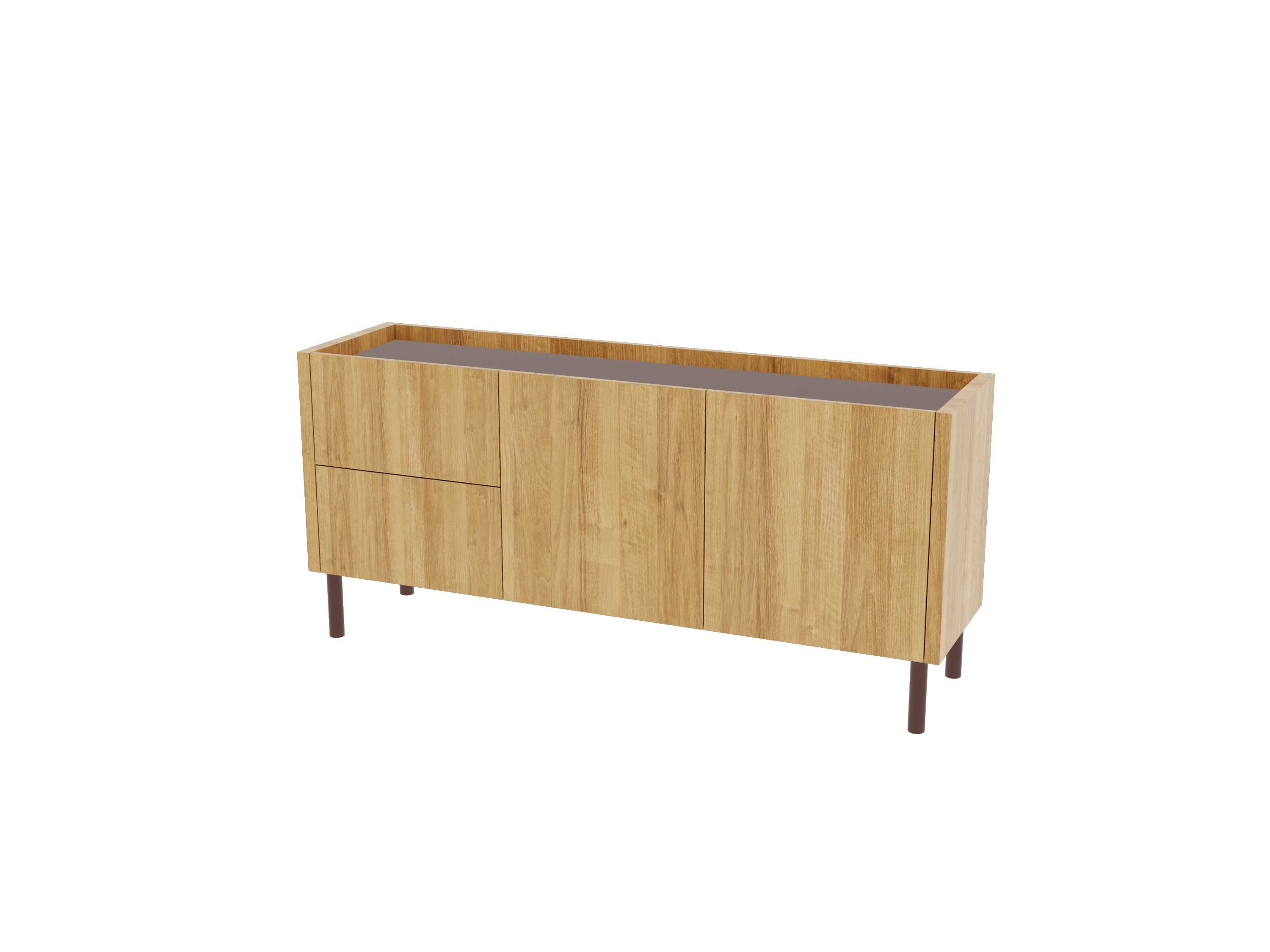 Loft Decora: low chest of drawers with kung drawers