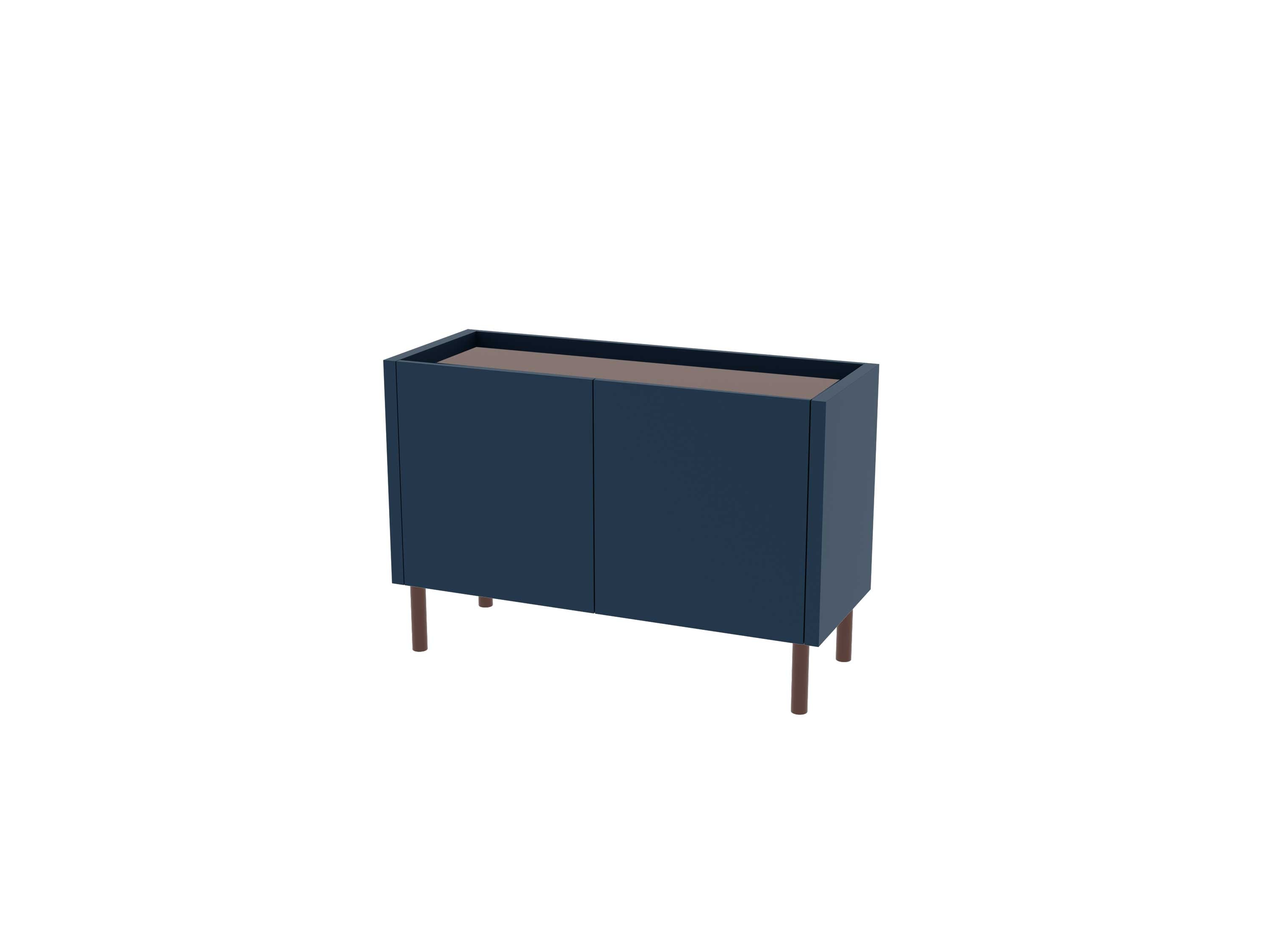 Loft Decora: chest of drawers, low cabinet with two kung doors designed by Pawlak & Stawarski
