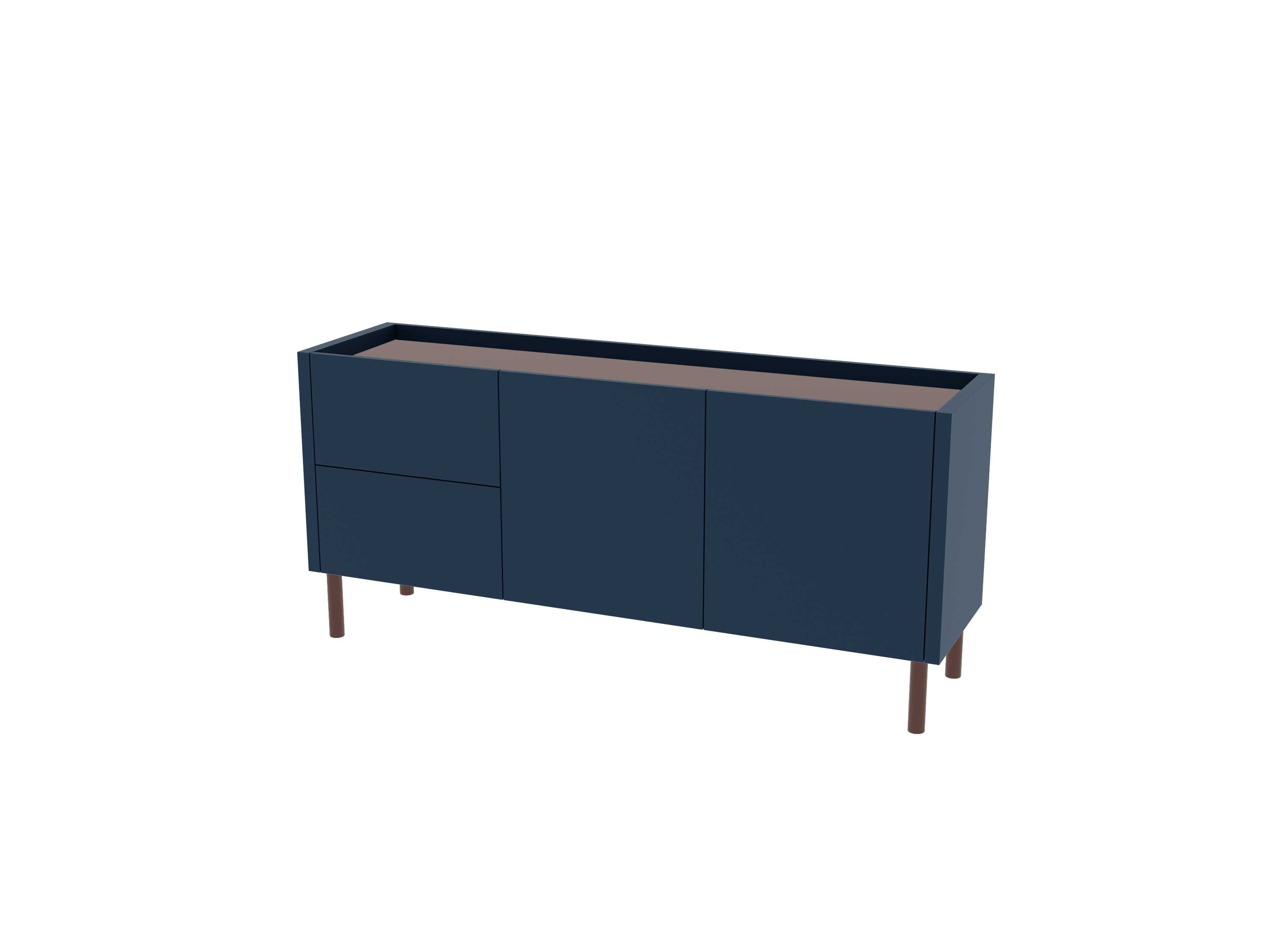 Loft Decora: low chest of drawers with kung drawers