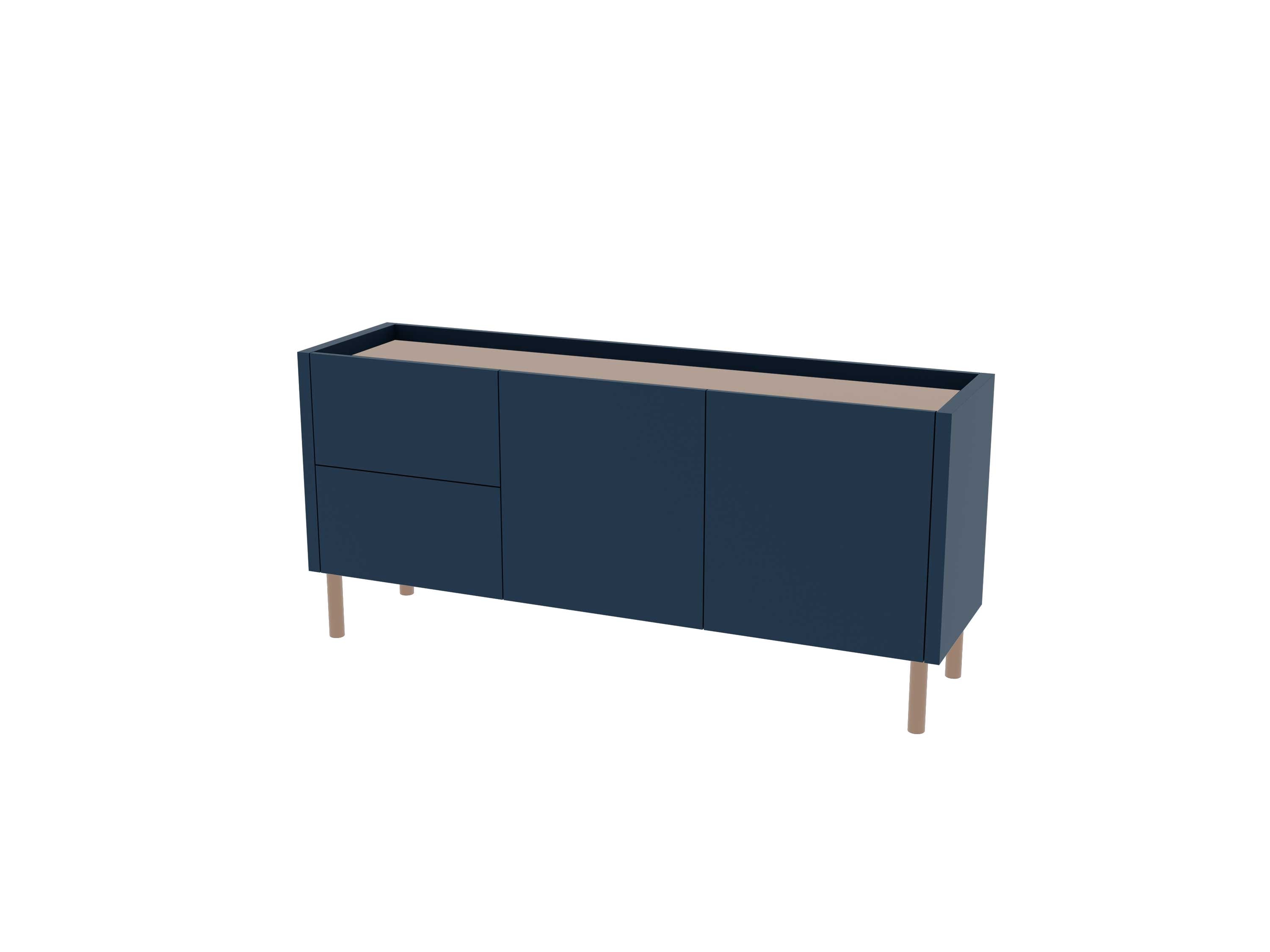 Loft Decora: low chest of drawers with kung drawers