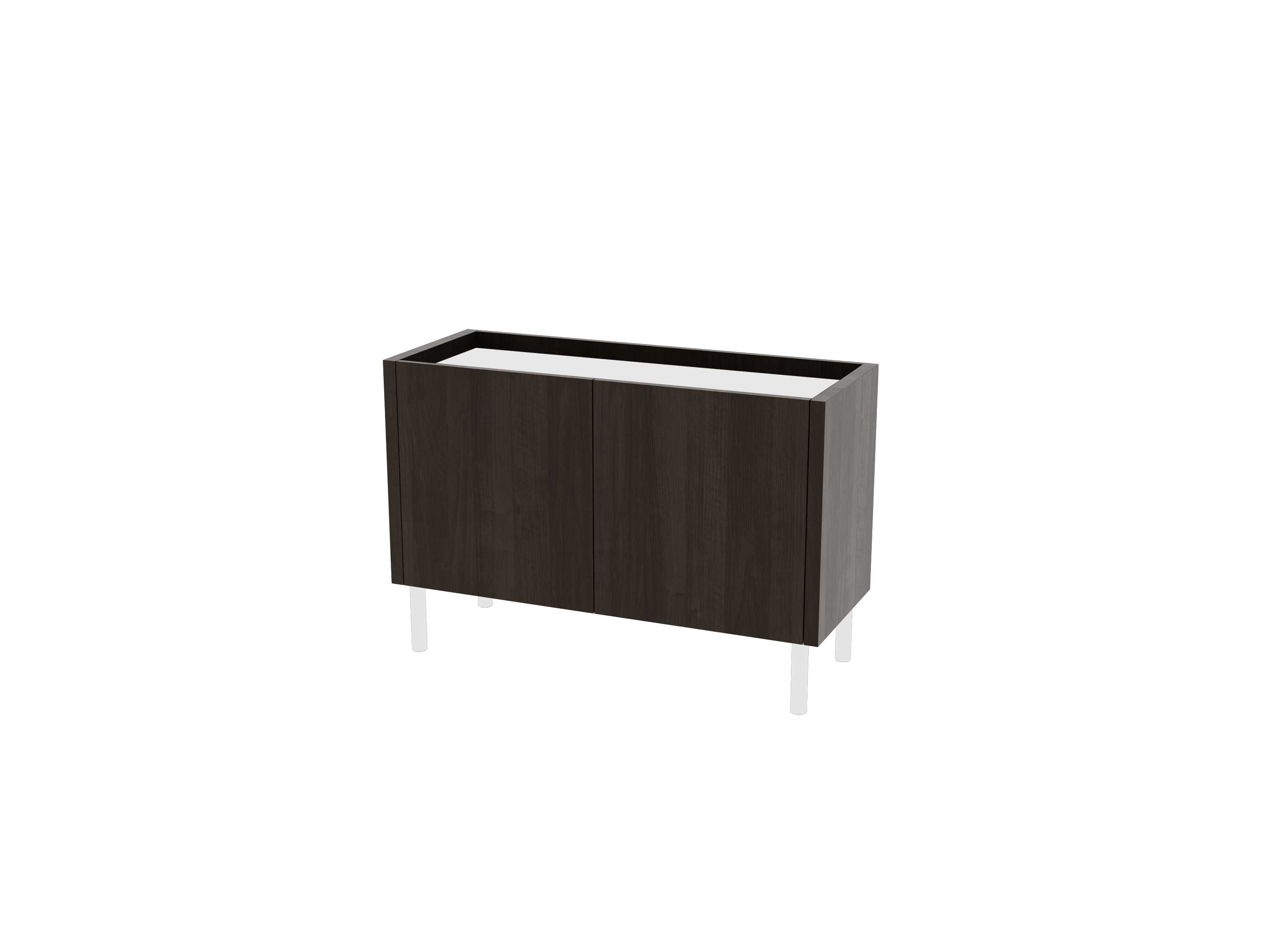 Loft Decora: chest of drawers, low cabinet with two kung doors designed by Pawlak & Stawarski