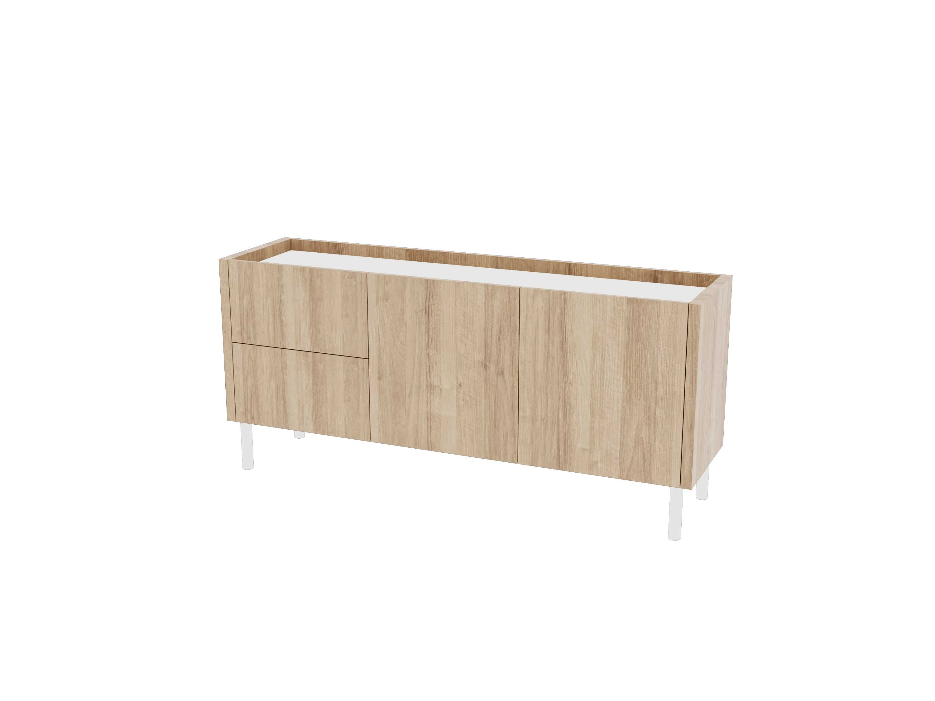 Loft Decora: low chest of drawers with kung drawers