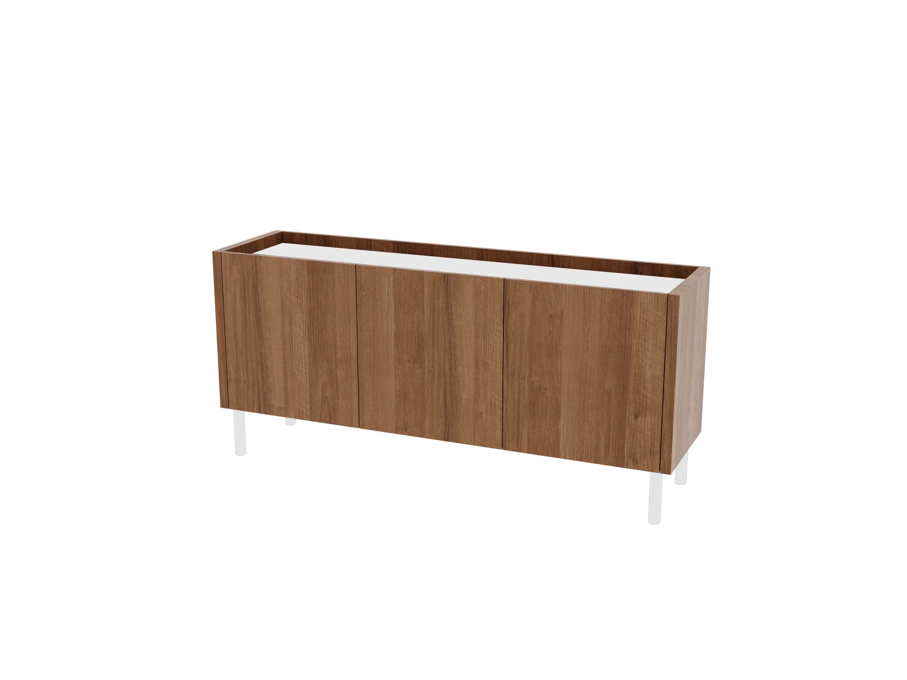 Loft Decora: low chest of drawers with kung doors