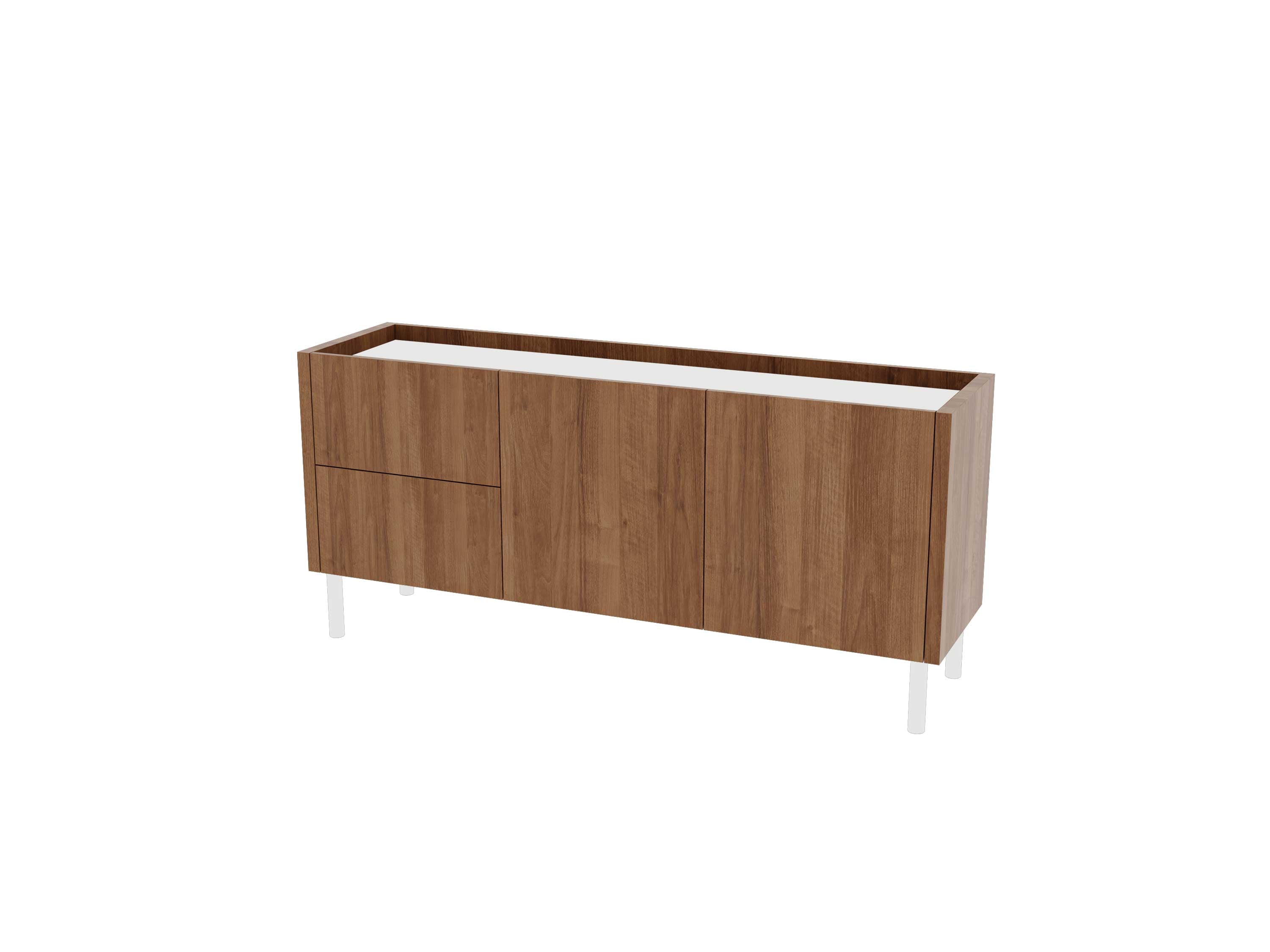Loft Decora: low chest of drawers with kung drawers