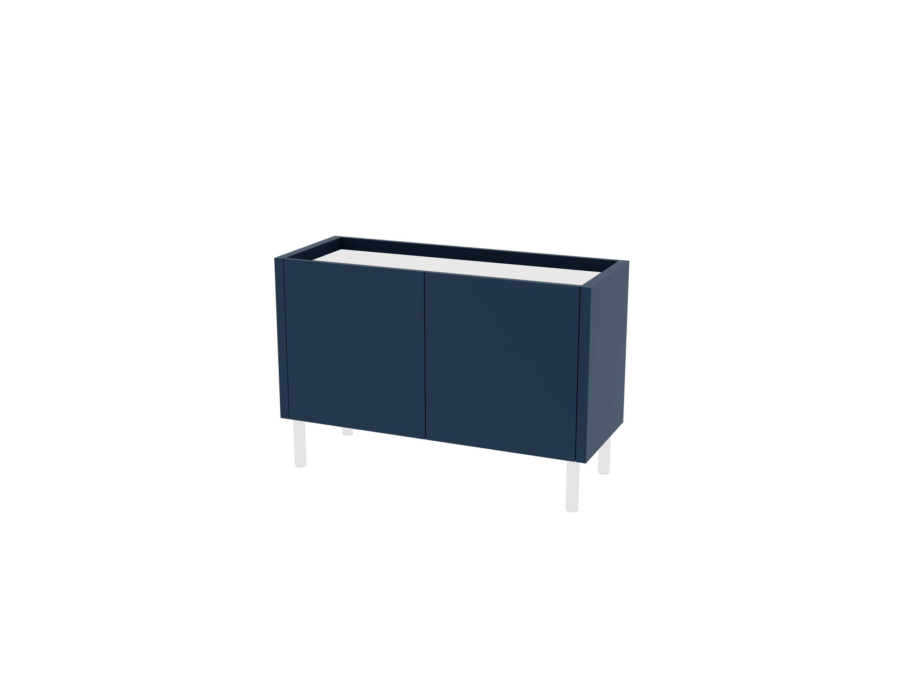 Loft Decora: chest of drawers, low cabinet with two kung doors designed by Pawlak & Stawarski