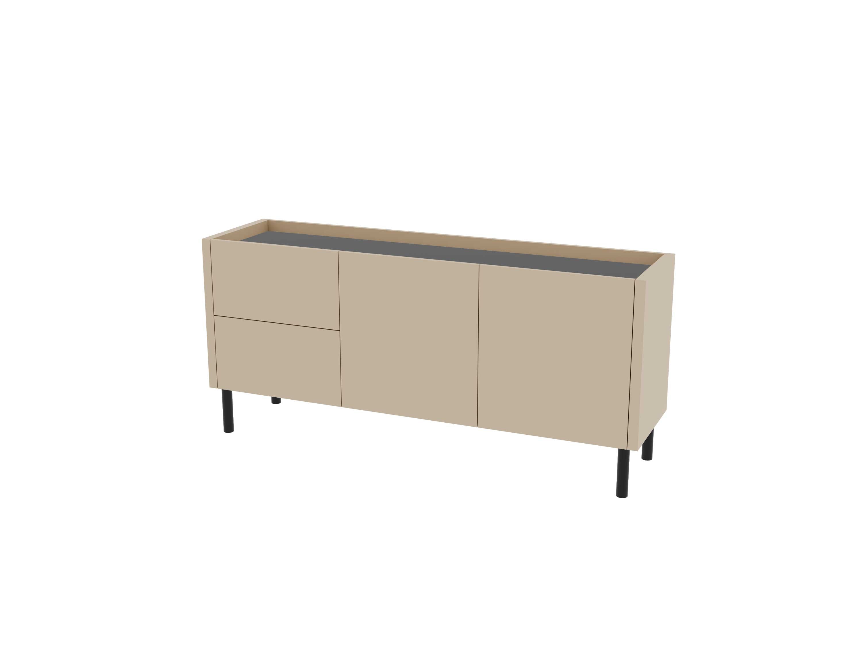 Loft Decora: low chest of drawers with kung drawers