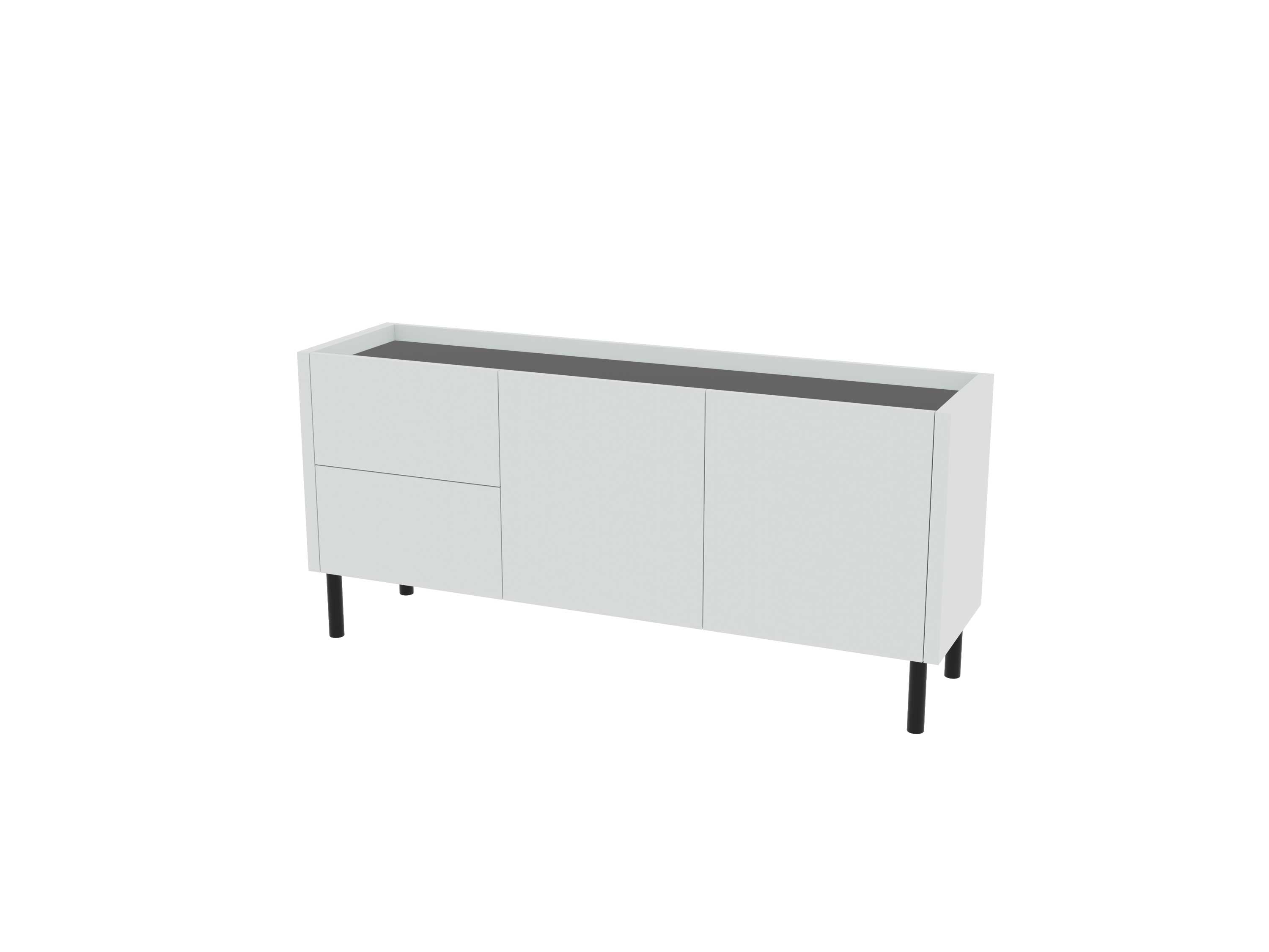 Loft Decora: low chest of drawers with kung drawers