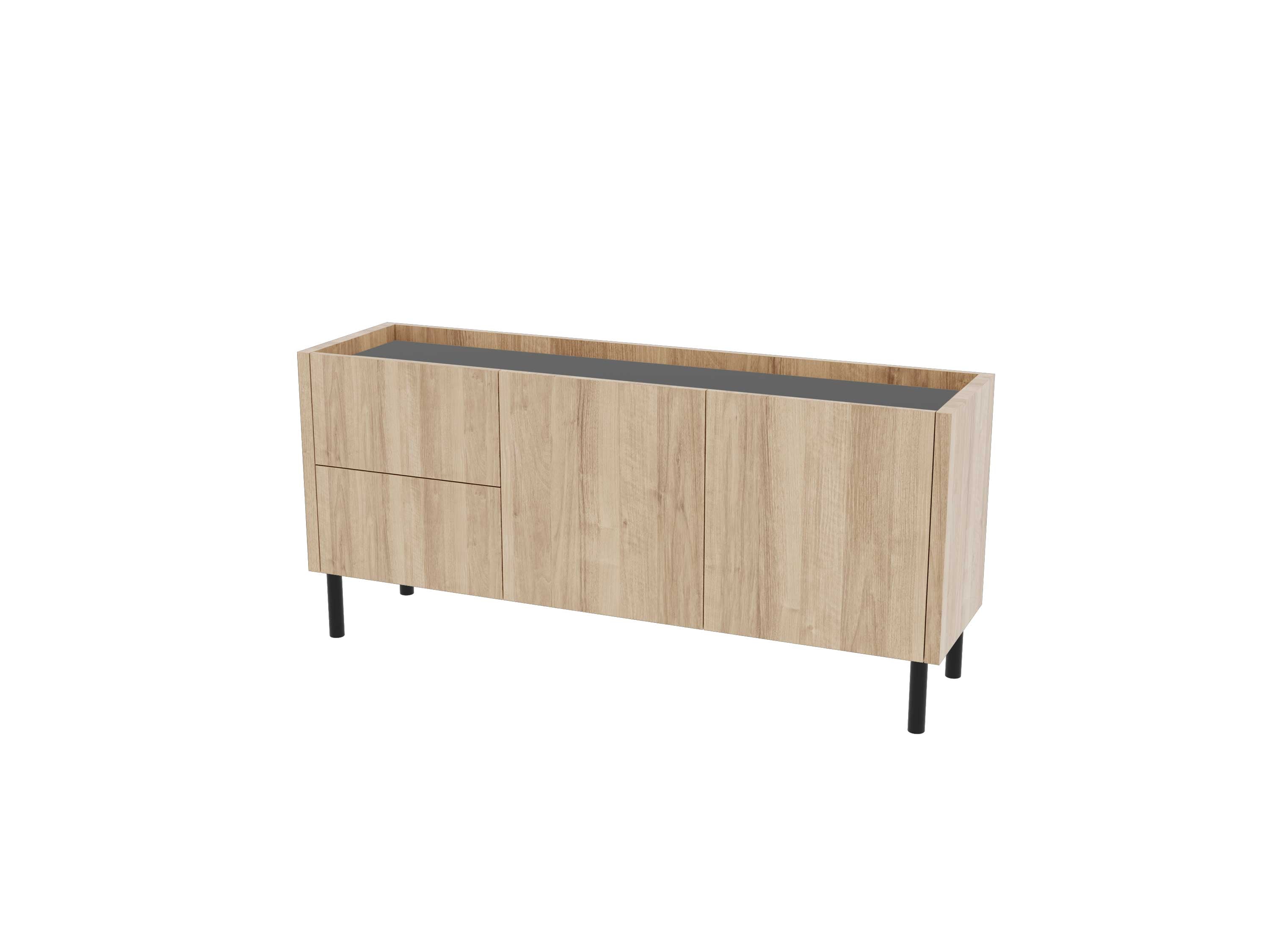 Loft Decora: low chest of drawers with kung drawers