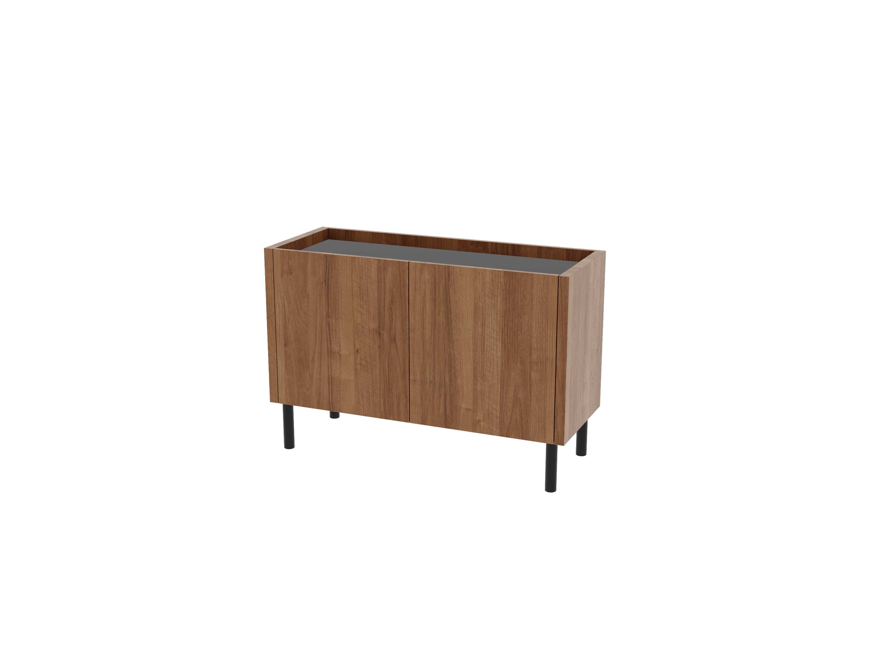 Loft Decora: chest of drawers, low cabinet with two kung doors designed by Pawlak & Stawarski