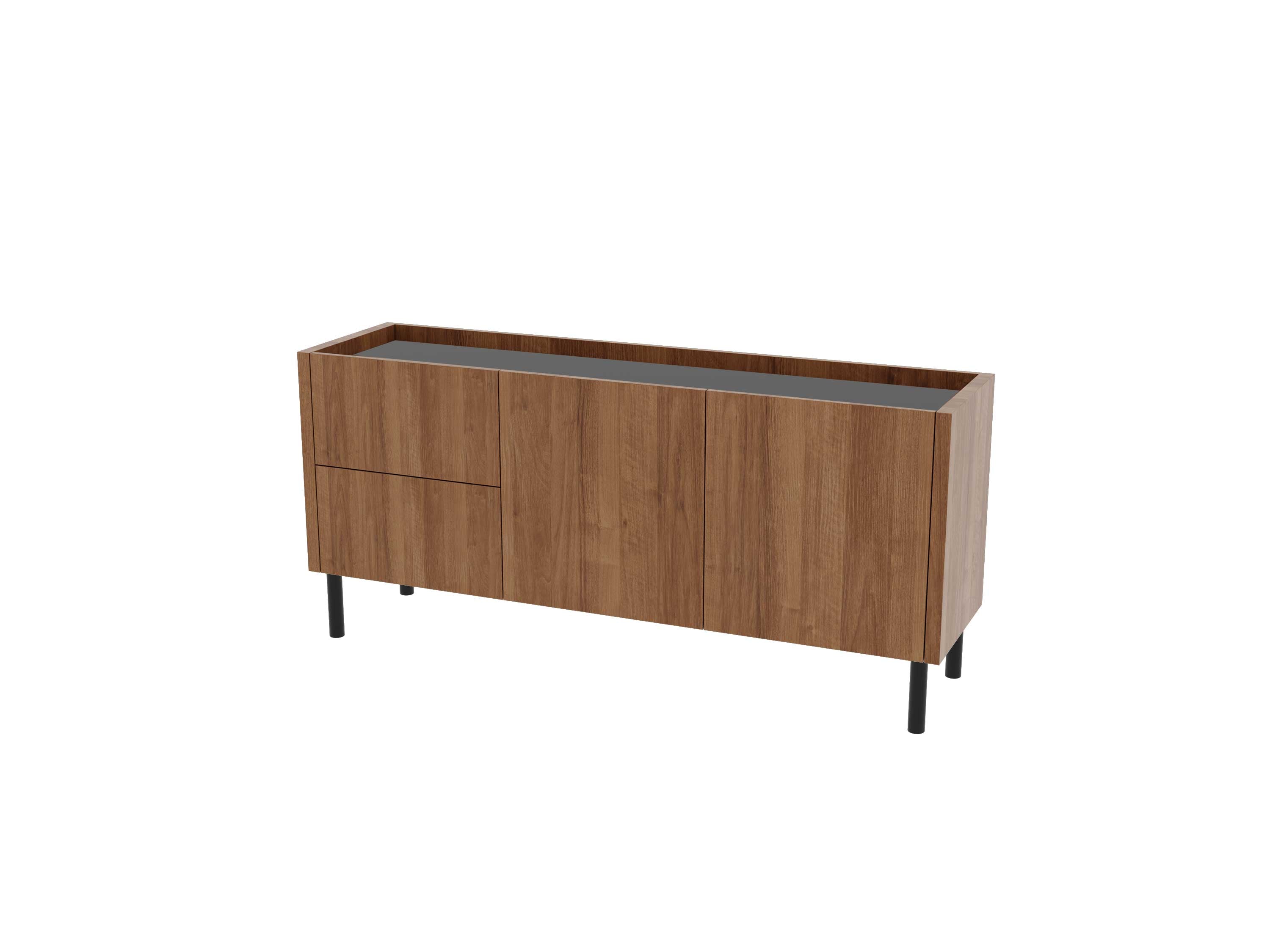 Loft Decora: low chest of drawers with kung drawers