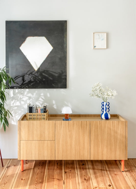 Loft Decora: low chest of drawers with kung drawers