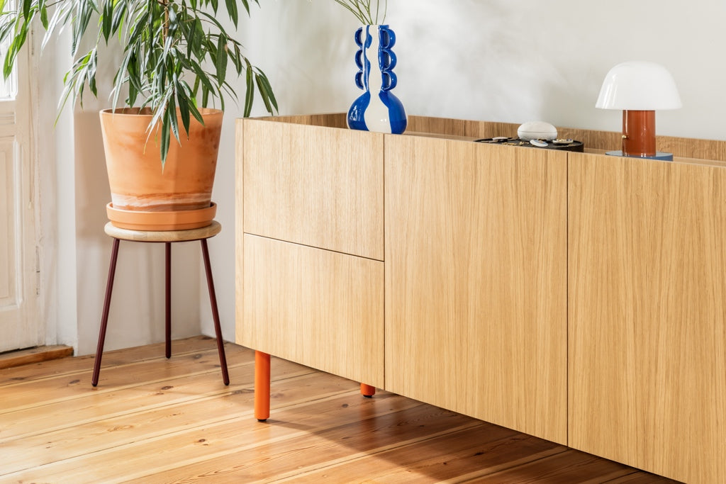 Loft Decora: low chest of drawers with kung drawers