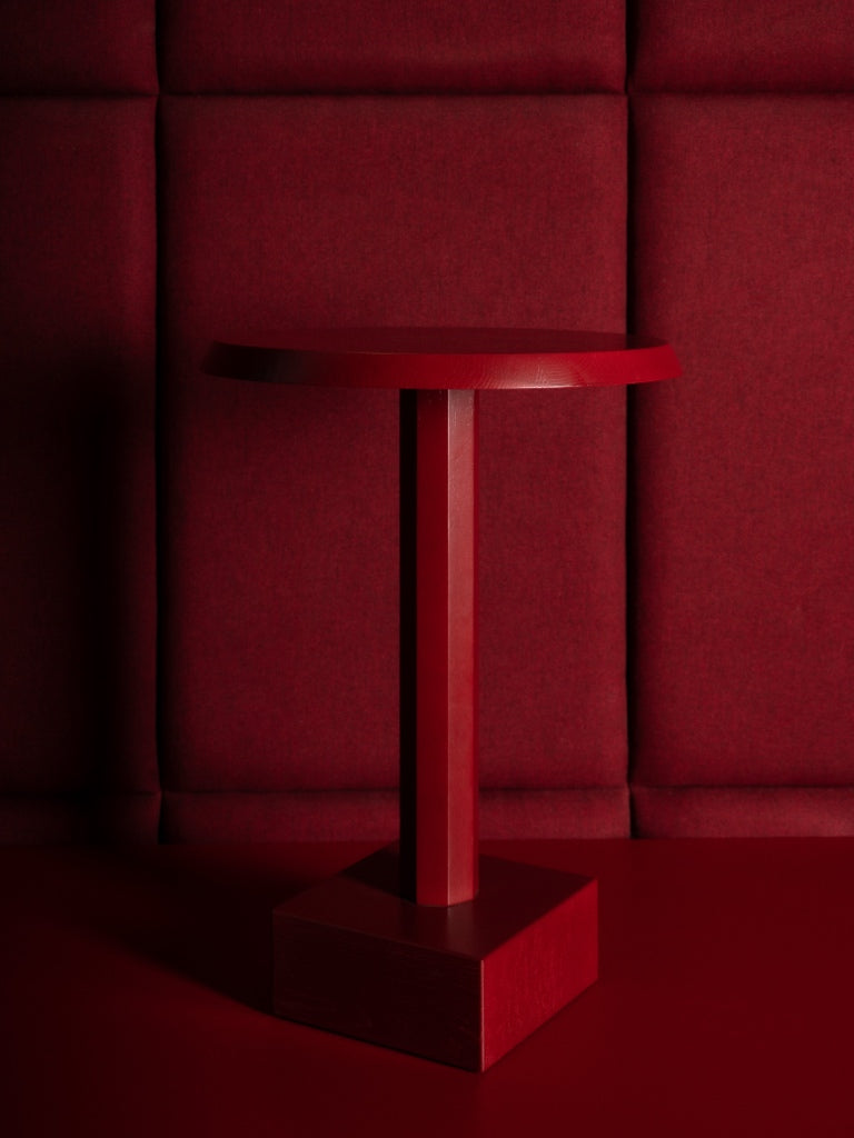 LOFT Decora: Stolik pomocniczy drewniany, toczony STORM proj. Pawlak&Stawarski