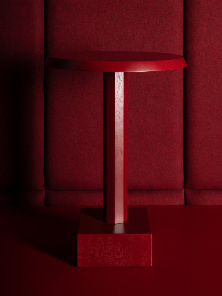 LOFT Decora: Stolik pomocniczy drewniany, toczony STORM proj. Pawlak&Stawarski