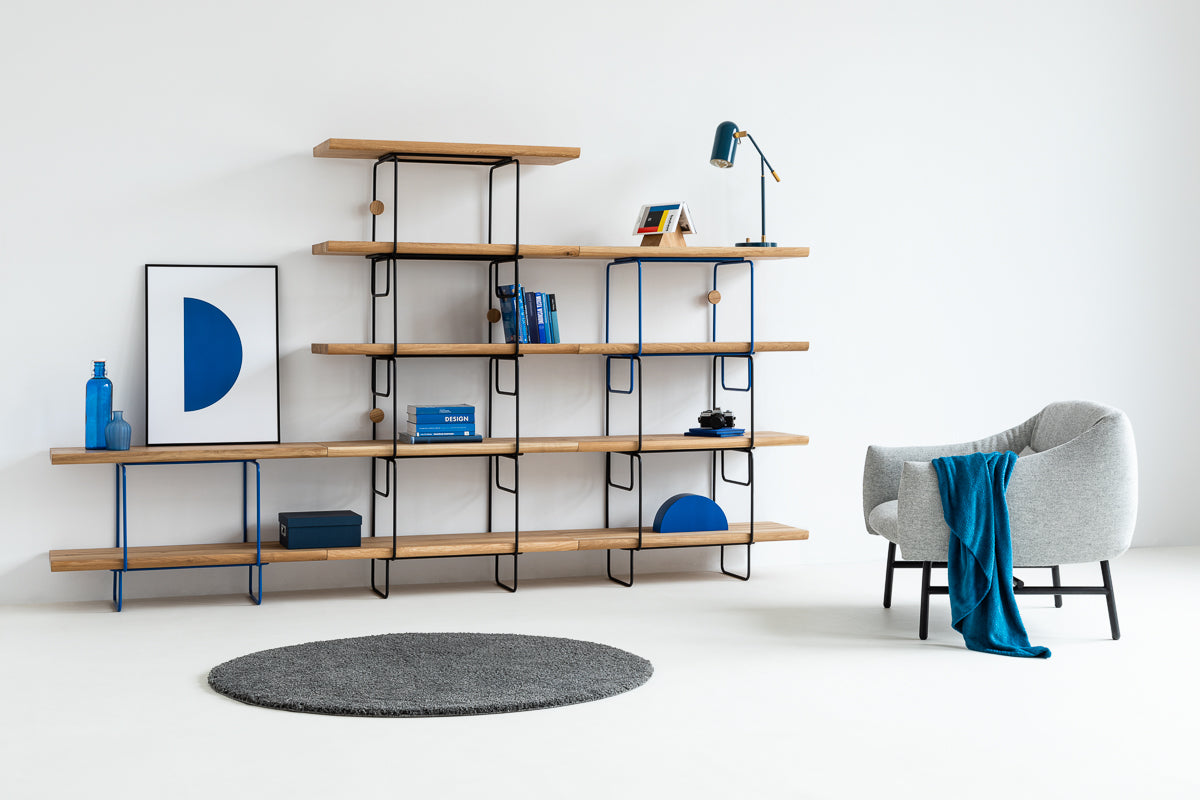 LOFT Decora: GROP shelving system designed by Pawlak&Stawarski/ Configuration III