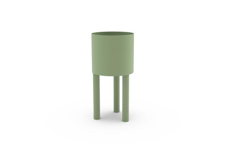 LOFT Decora: BOM-Blumentopf aus Metall, entworfen von Pawlak&Stawarski