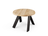 Stolik kawowy drewniany okrągły 